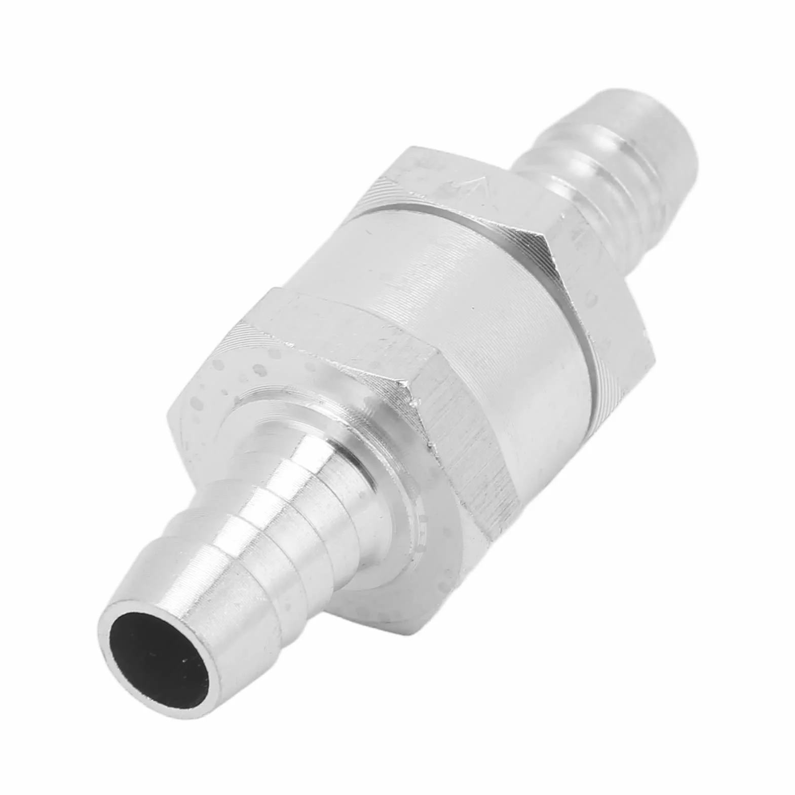 Zawór zwrotny nie zwrotny zawór zwrotny stop aluminium uniwersalny do paliwa benzyny benzynowy napędowy, woda (10 mm)