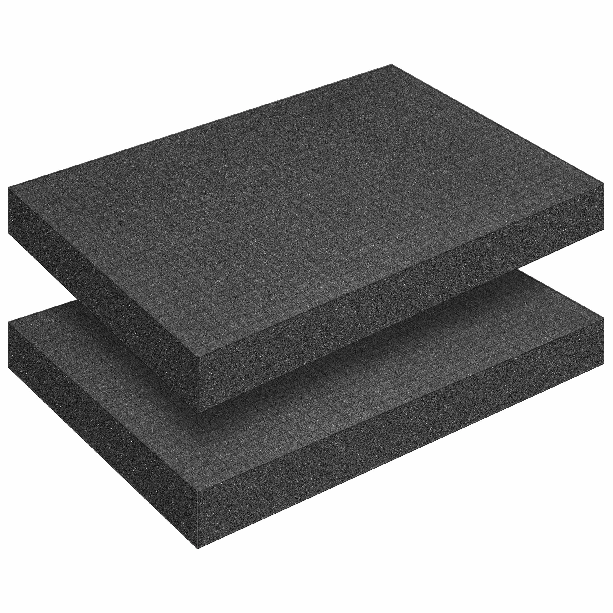 4 sztuki 400 x 300 x 50 mm wycinak pianki pianka rastrowa - walizka narzędziowa walizka na kamerę pianka, wkładka do walizki, na blat miniatury, narzędzia (400 x 300 x 50 mm 2-pakiet)