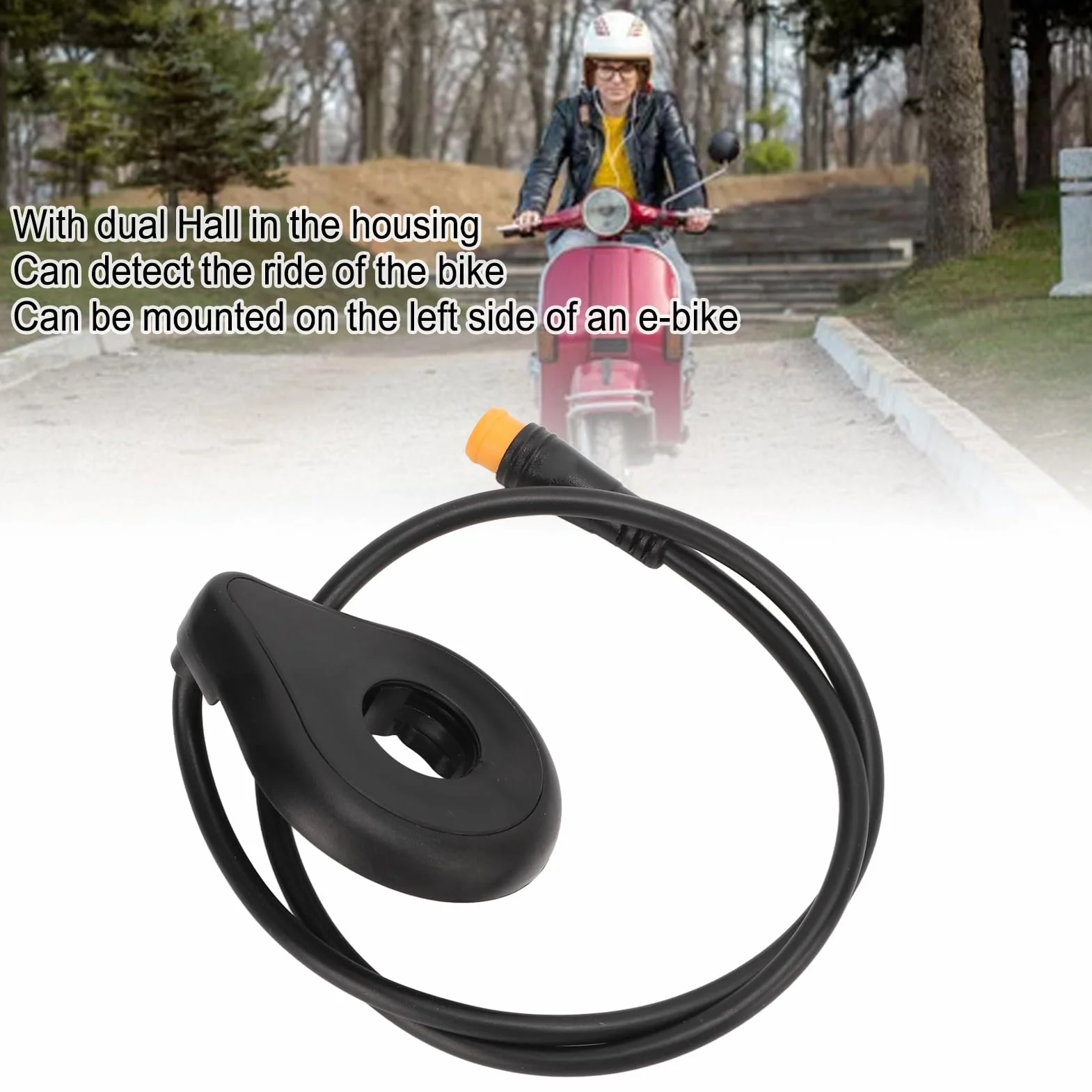 Czujnik Rowerów Elektrycznych, Czujnik Rowerów Elektrycznych Wielofunkcyjny 12 Magnesów Podwójny Czujnik Pedału Roweru Elektrycznego do Roweru Elektrycznego