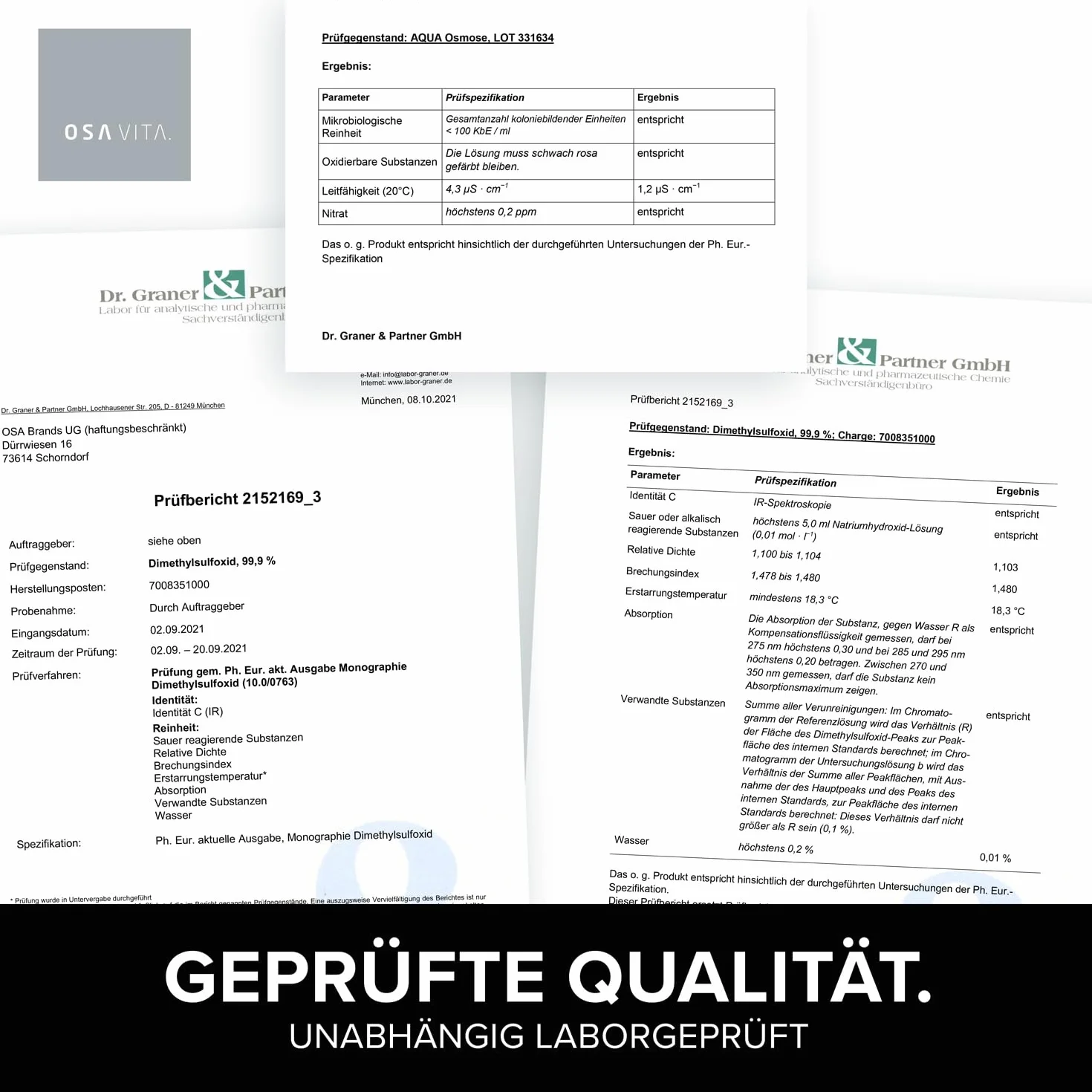 DMSO 3+ I Roztwór izotoniczny DMSO 3% I Roztwór dimetylosulfotlenku, 99,9% czystości Ph. Eur. I 100 ml z pipetą I Wyprodukowane w Niemczech przez OSAVITA