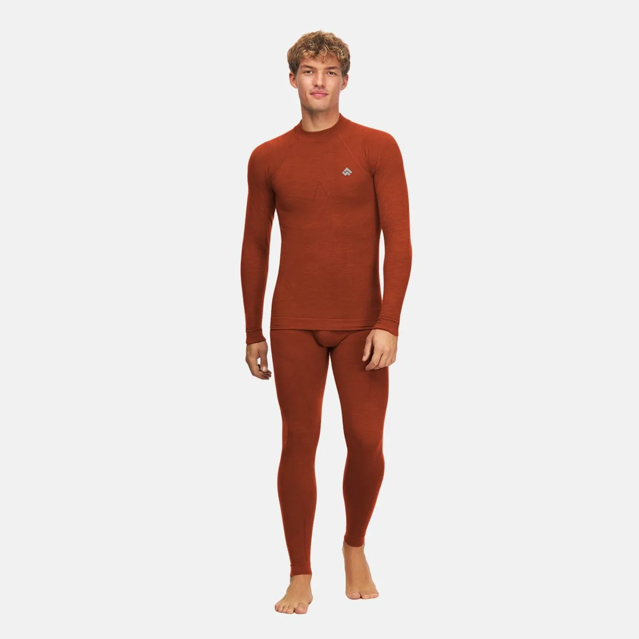 Alpinus Bielizna termoaktywna unisex Set Merino Aoraki pomarańczowe GT11910
