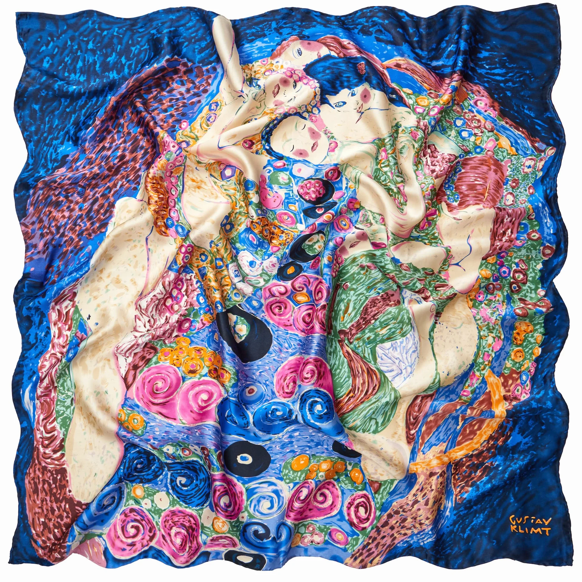 Gustav Klimt Jedwabna chusta secesyjna 90x90 cm