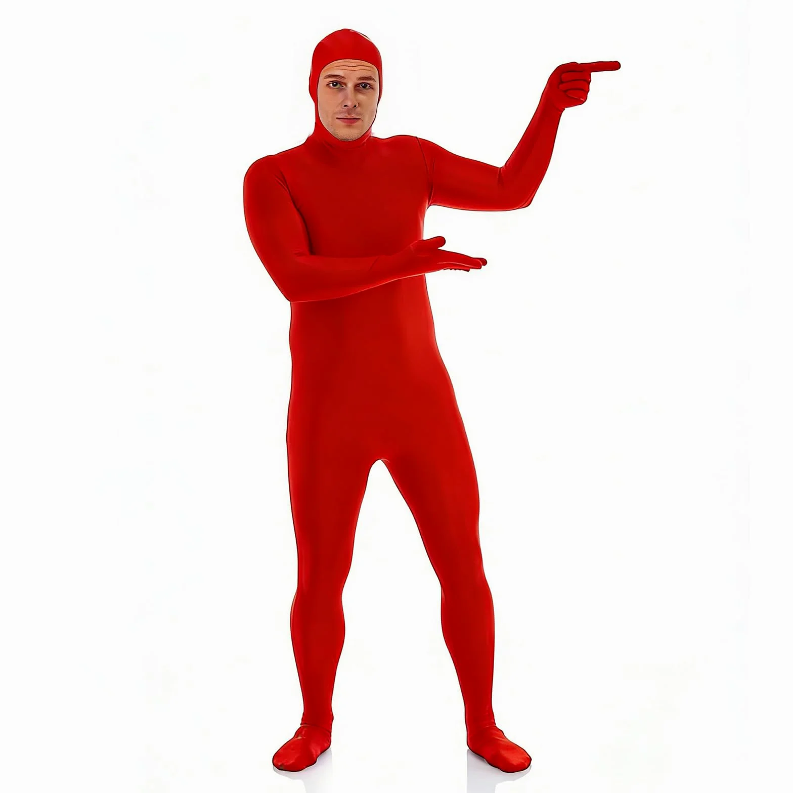 Pełny kombinezon dla kobiet i mężczyzn, zielony ekran unisex, kostium drugiej skóry, Halloween, karnawał, cosplay, odkryta twarz