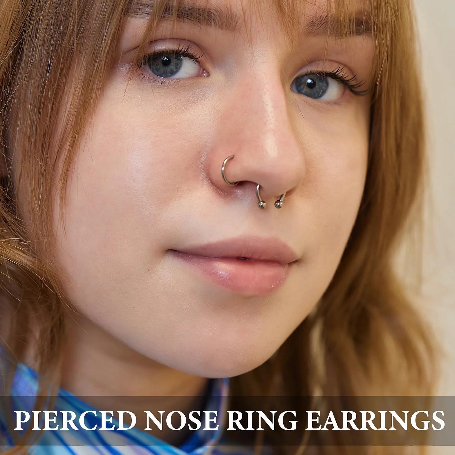12 sztuk kolczyków do piercingu w kształcie podkowy 16G, septum, do wargi, 8/10/12 mm, stal nierdzewna, srebrny, septum nosowe, stal chirurgiczna, piercing do chrząstki, ucha, z zapasowym szpikulcem