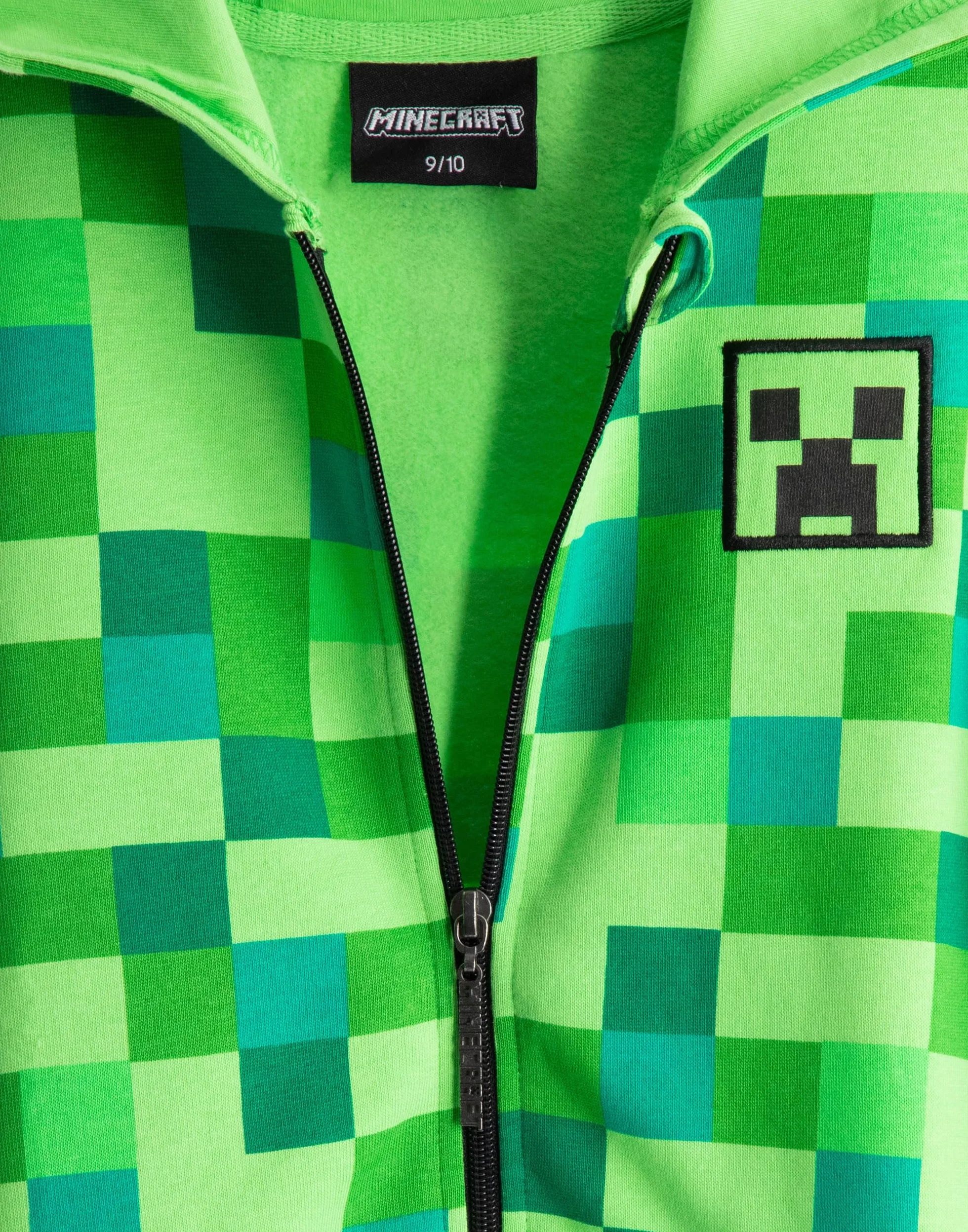 Minecraft bluza chłopięca z kapturem i zamkiem błyskawicznym
