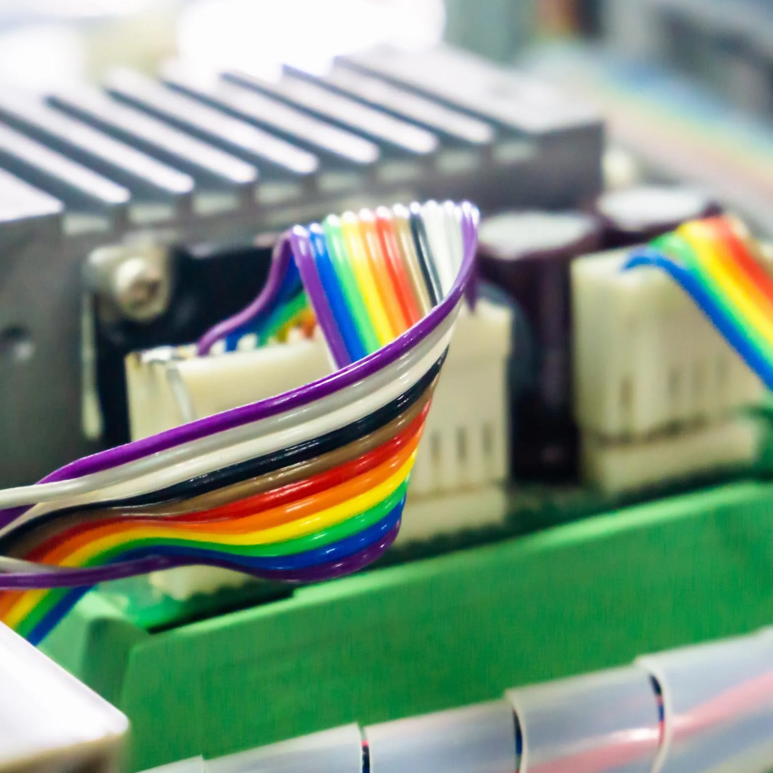 QUARKZMAN IDC tęczowy kabel płaski 2,54 mm Pitch 10 Pin kabel przyłączeniowy FC podwójna żeńska szara wtyczka do eksperymentu DIY 1 m długość 1 sztuka