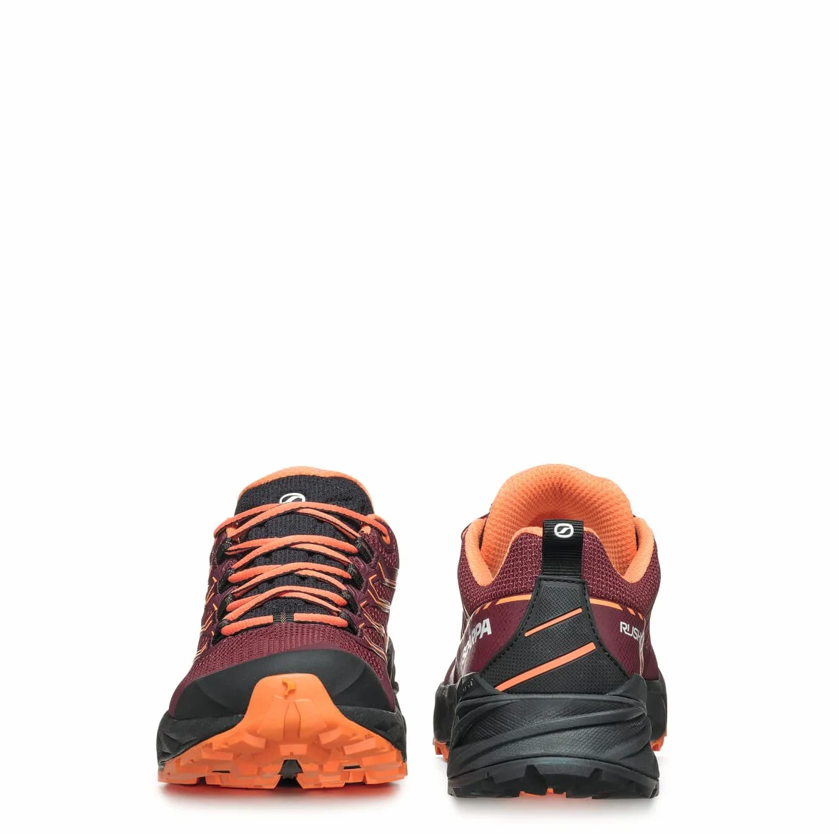 Scarpa Damskie buty Rush 2 GTX Gore-Tex wodoodporne do wędrówek, Bordowy / zakurzony pomarańczowy, 38.5 EU