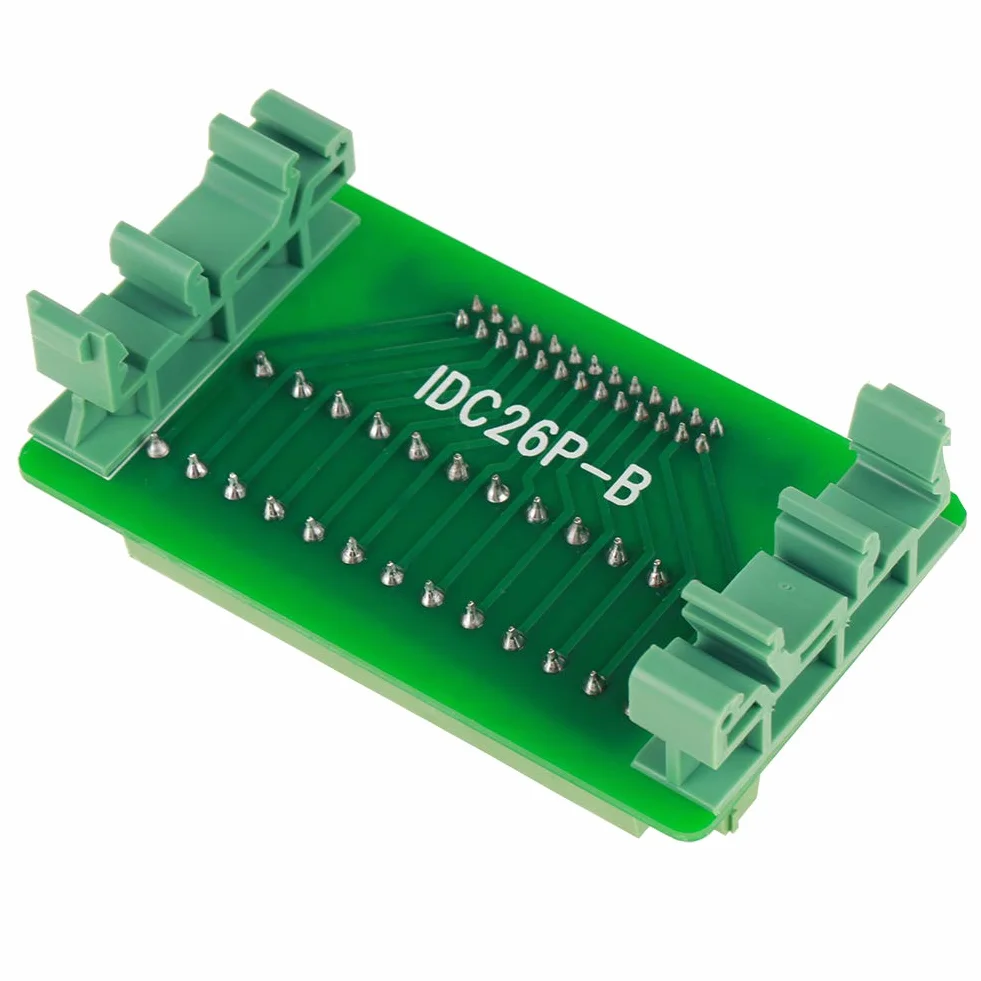 26-pinowe Złącze Idc Breakout Idc 26-pinowa Tabliczka Zaciskowa Idc26P Szyna Din 26Pin 5Mm moduł Interfejsu do Montażu Złącze Męskie Tabliczka Zaciskowa