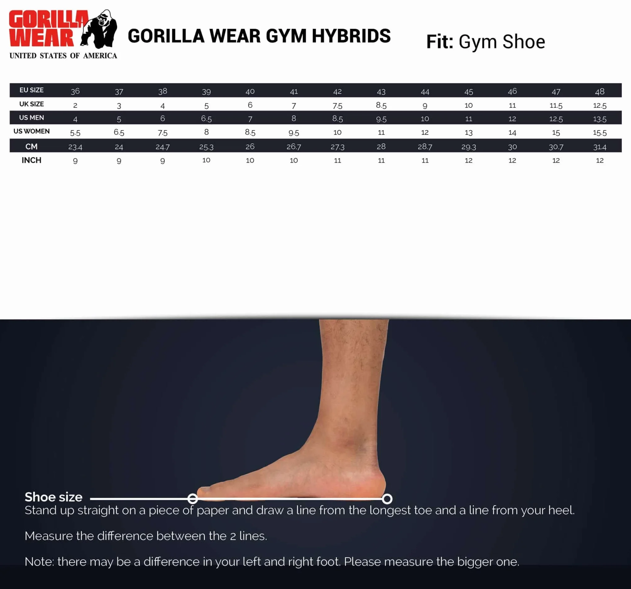 Gorilla Wear Uniseks Gym HybridsGym Hybrids