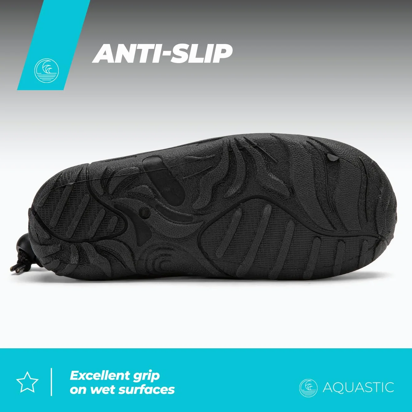 AQUASTIC Buty do Wody KEA JR dla Dzieci Wsuwane Antypoślizgowe TPR