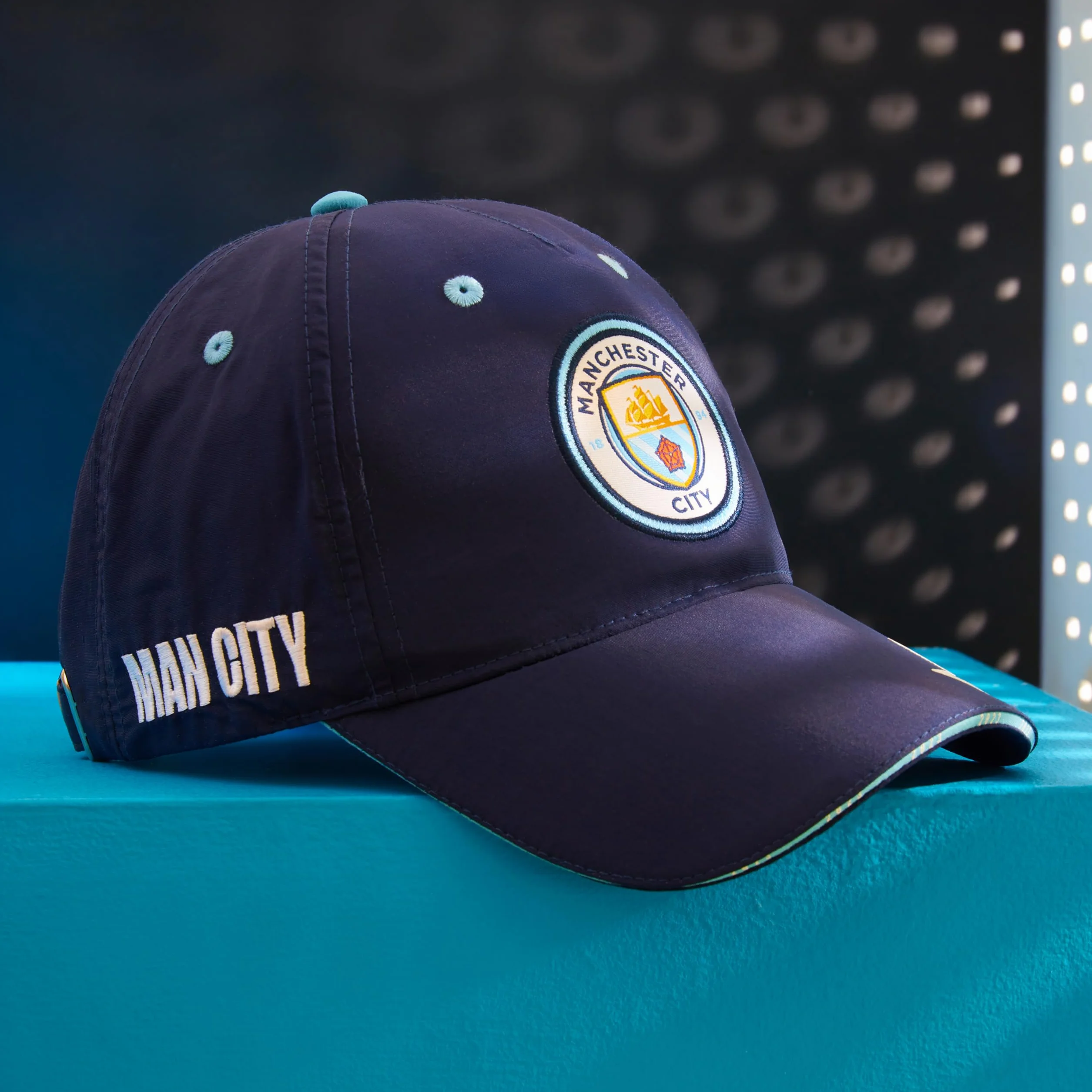 Manchester City FC Czapka baseballowa chłopięca granatowa rozmiar uniwersalny