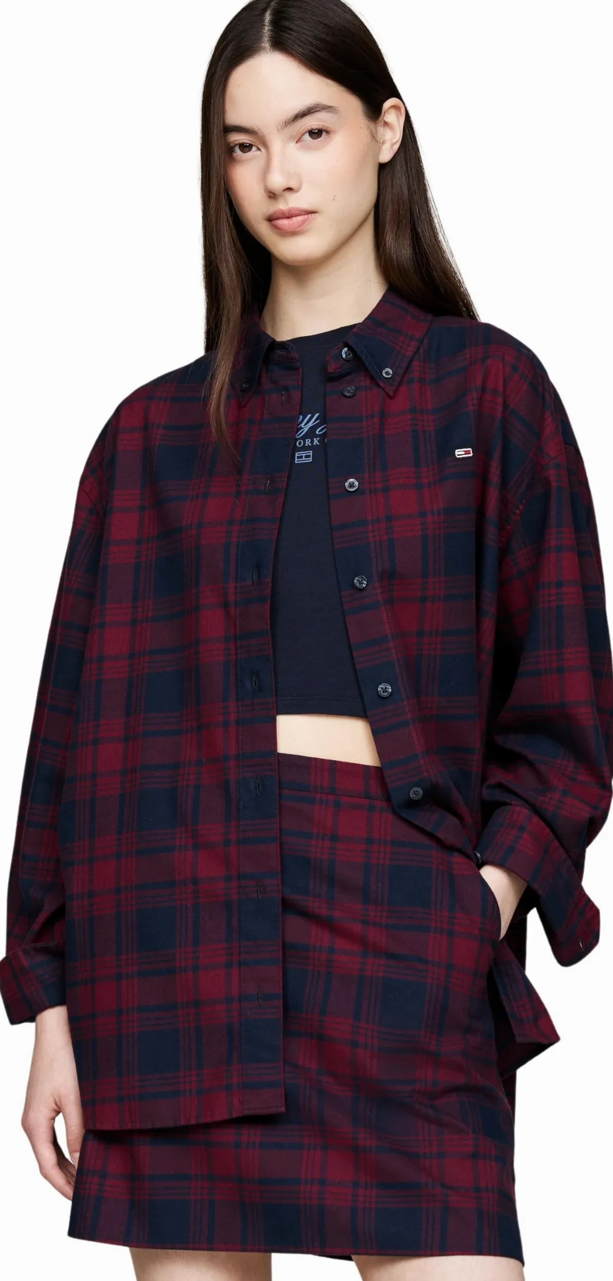 Tommy Jeans Koszula W Szkocką Kratę Tjw Rlx L Kobiety