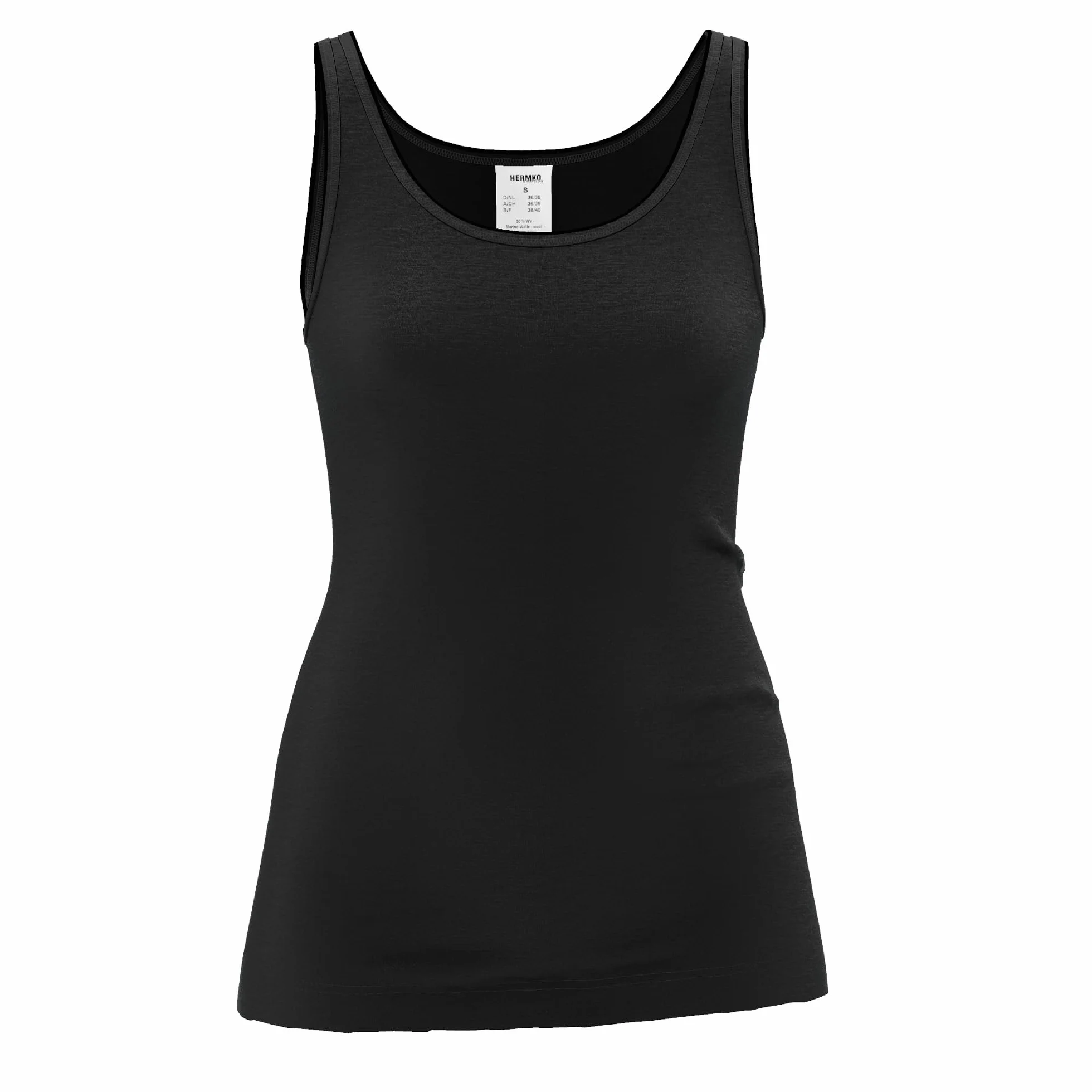 HERMKO 40310 damska koszula z wełny merynosów Tencel