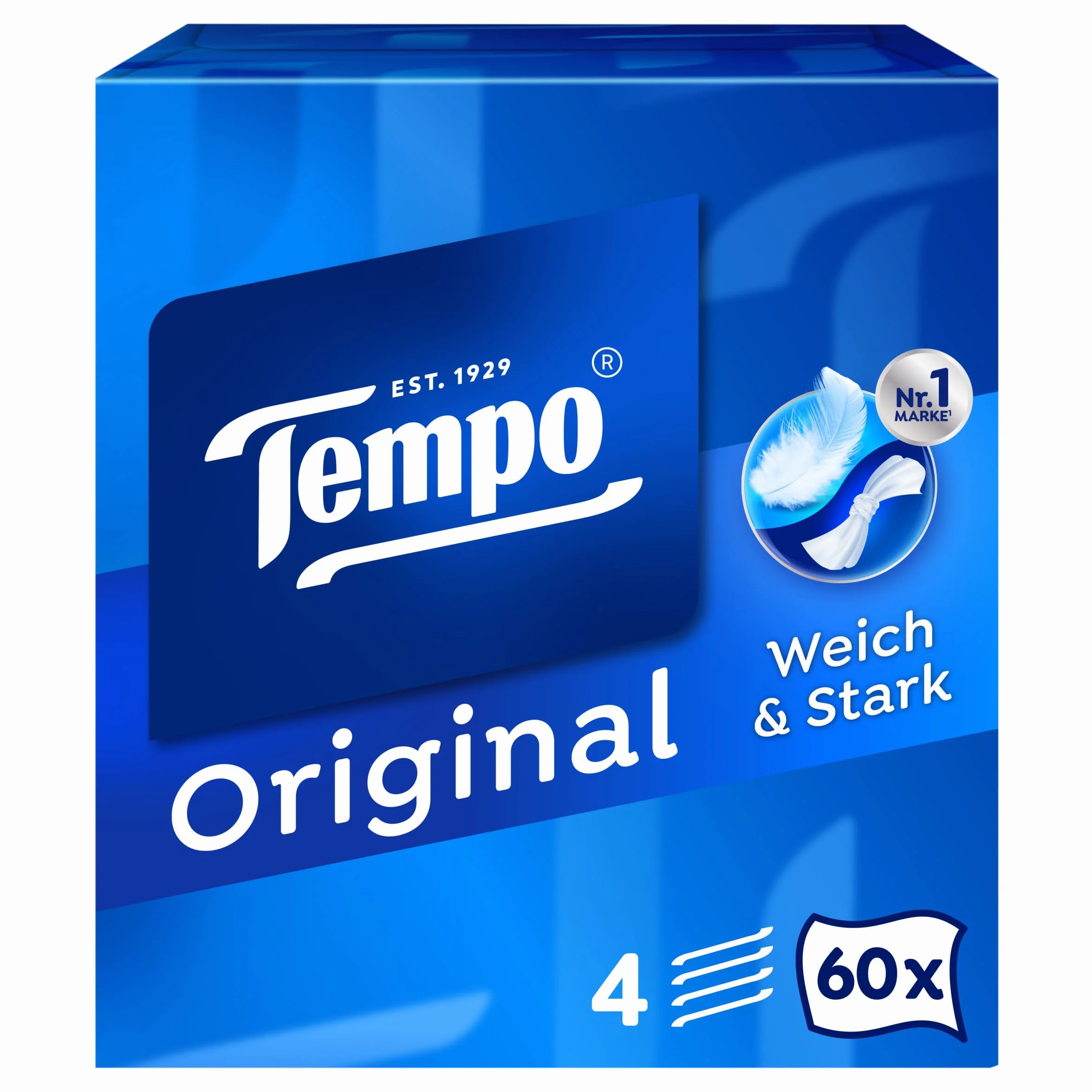 Tempo Original Pudełko na chusteczki Megapack 12 pudełek 60 chusteczek