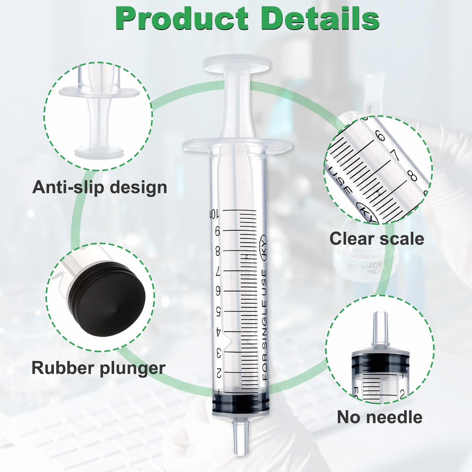 Plastikowe strzykawki 5 ml 10 ml 20 ml do karmienia bez igły wielokrotnego użytku pomiarowe