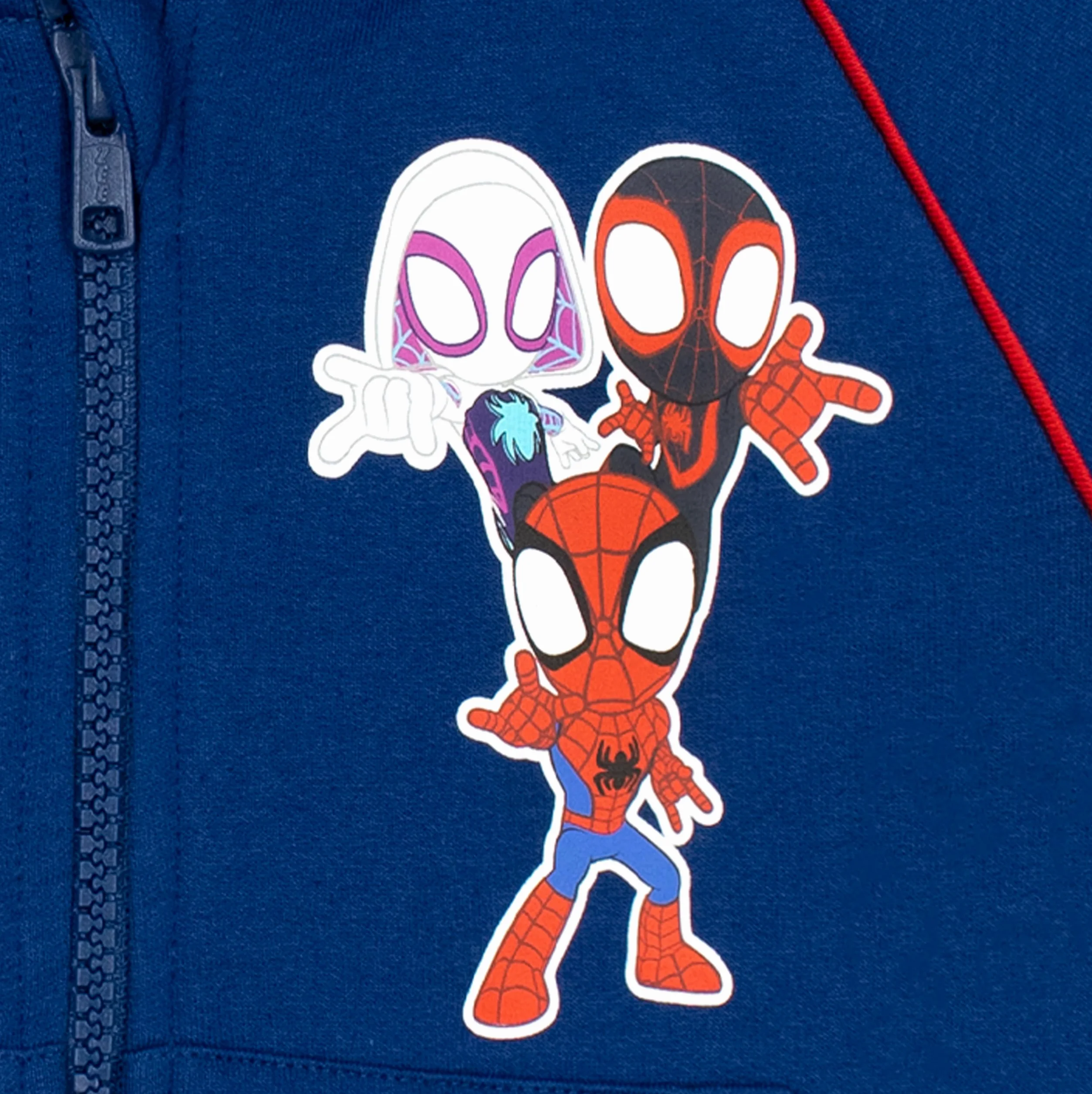 Marvel Spiderman Hoodie | Spidey i Jego Fantastyczni Przyjaciele | Chłopięca Bluza z Kapturem na Zamek Błyskawiczny