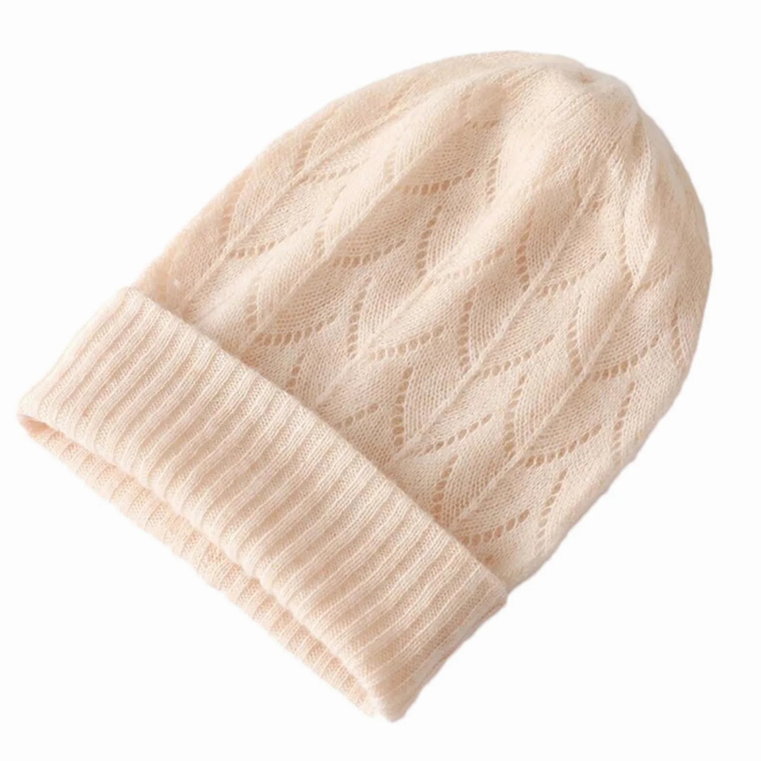 Czapki zimowe damskie kaszmirowe dzianinowe jednolite żakardowe czapki typu beanie