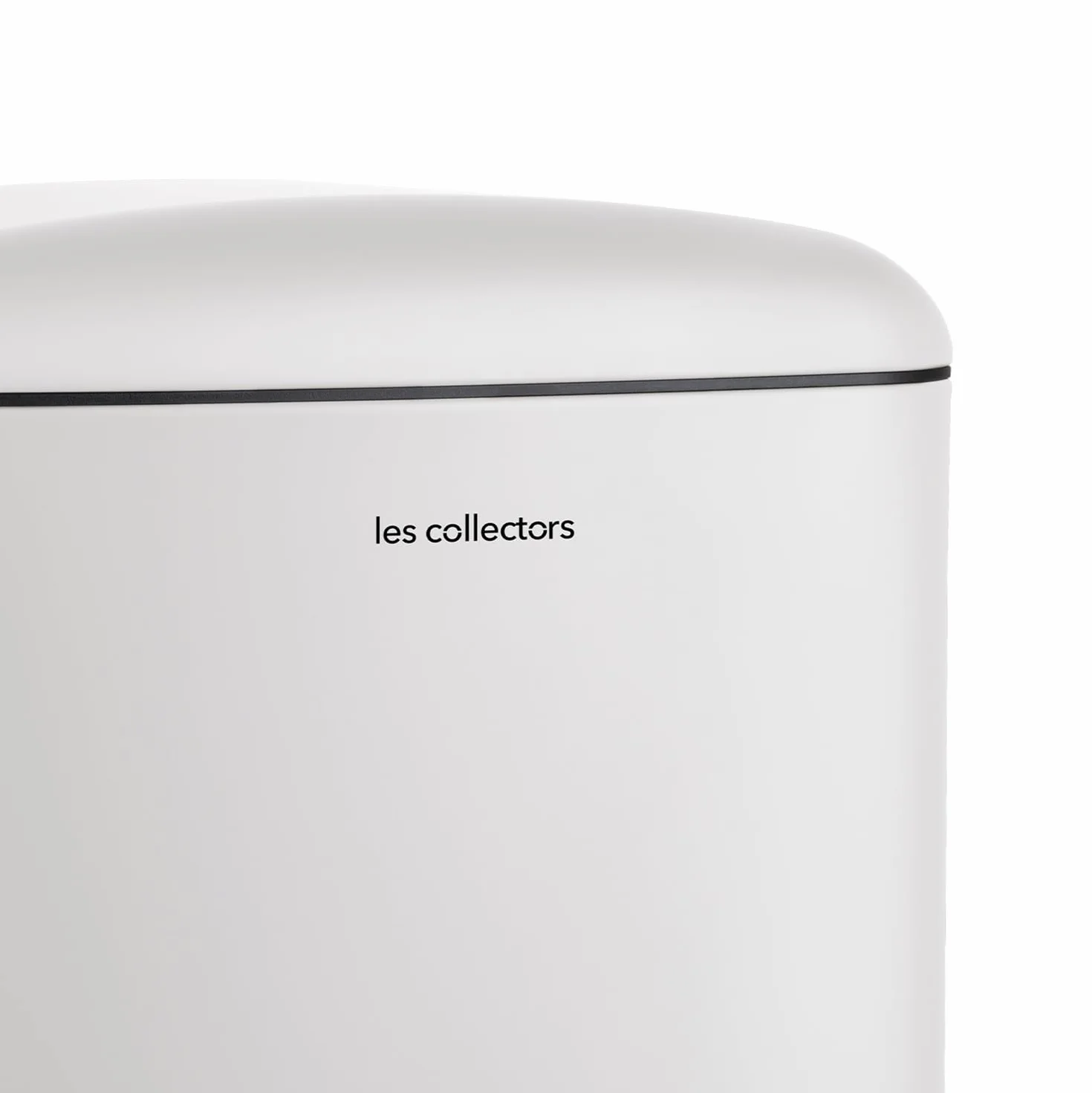 Les Collectors Kosz na śmieci ze stali nierdzewnej nr 528, pojemność 20 l, wyjmowane wiadro wewnętrzne, matowe wykończenie, wytrzymały, ciche zamknięcie pokrywki, biały