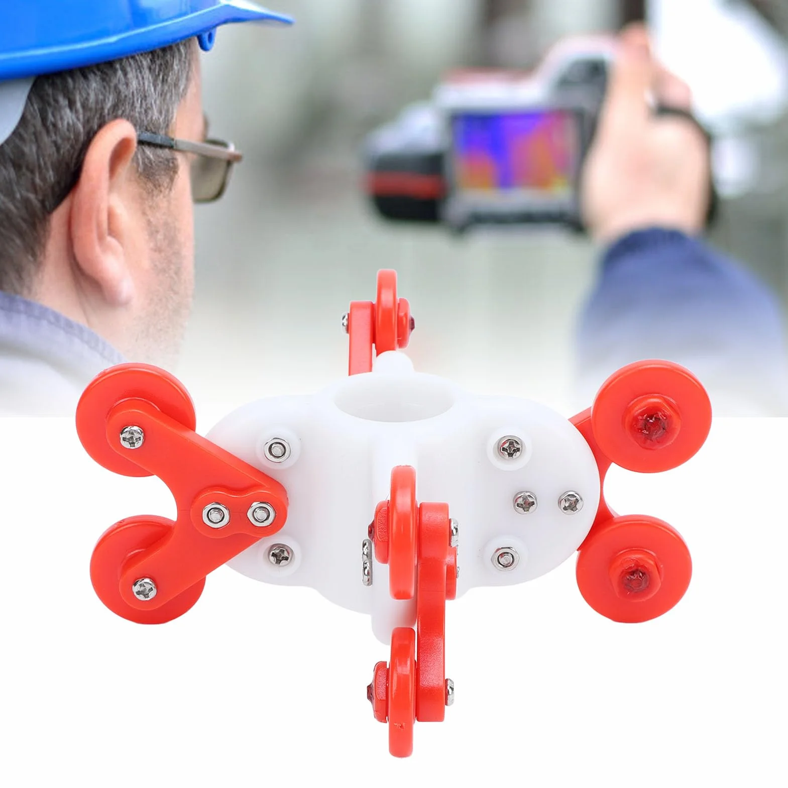 Kółka Prowadzące do Kamery Inspekcyjnej, 23 mm, do Rur ≥125 mm, z Materiału ABS