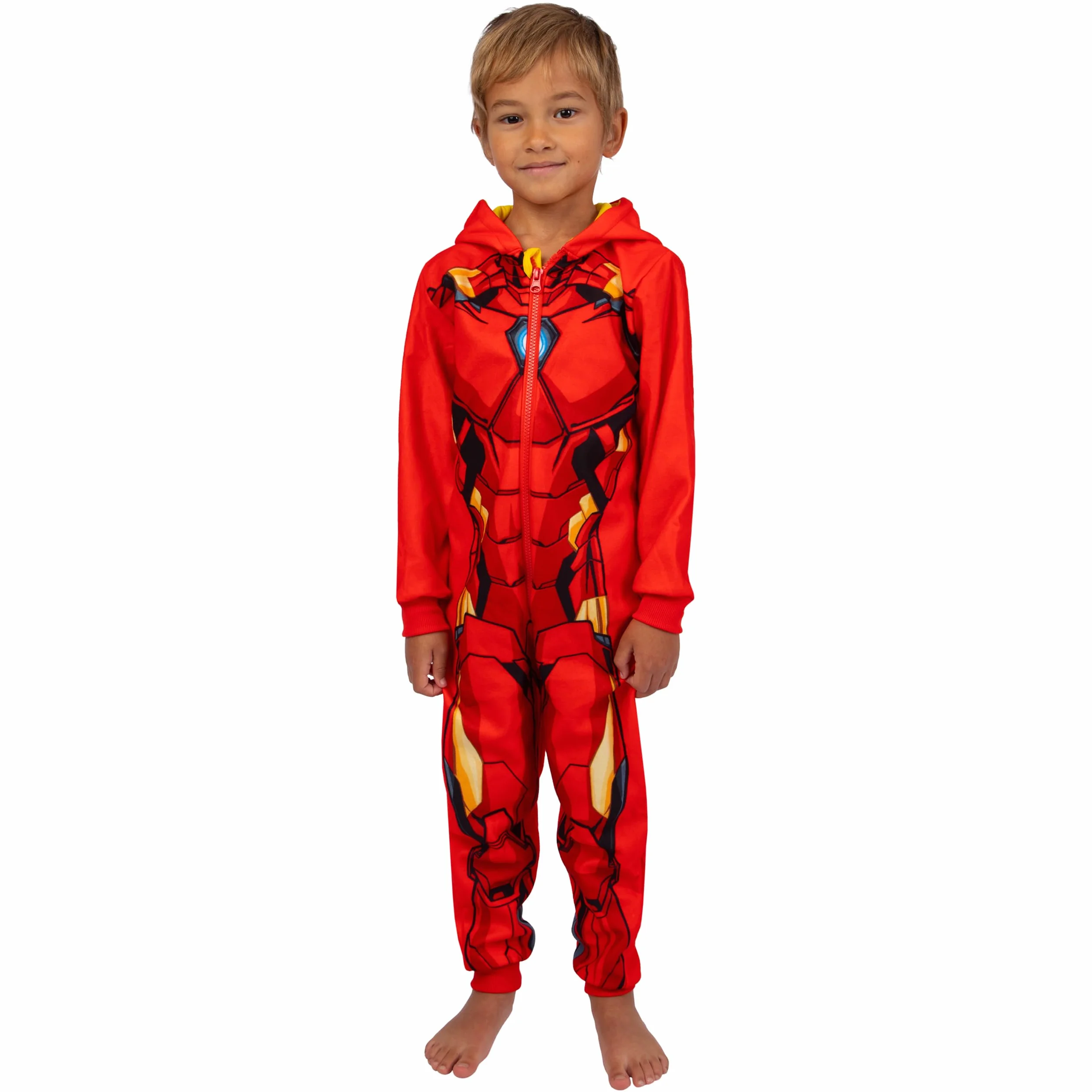 Marvel Onesie | Piżama Iron Man | Onesie Dla Chłopców | Onesie Dla Dzieci | Polarowa Onesie Dla Chłopców