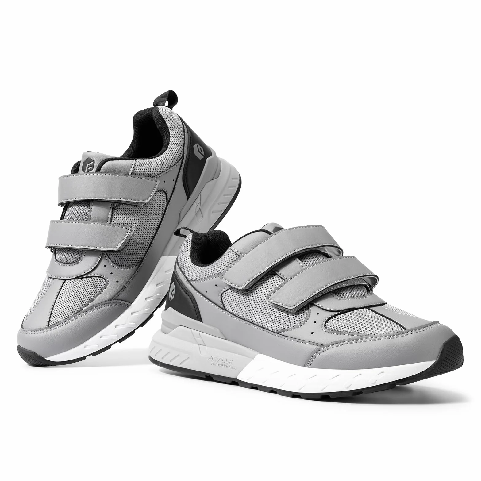 Fitville Buty Męskie Bardzo Szerokie Diabetyczne Trampki Z Rzepem Wygodne Buty Do Chodzenia Dla Szerokich Płaskich Stóp
