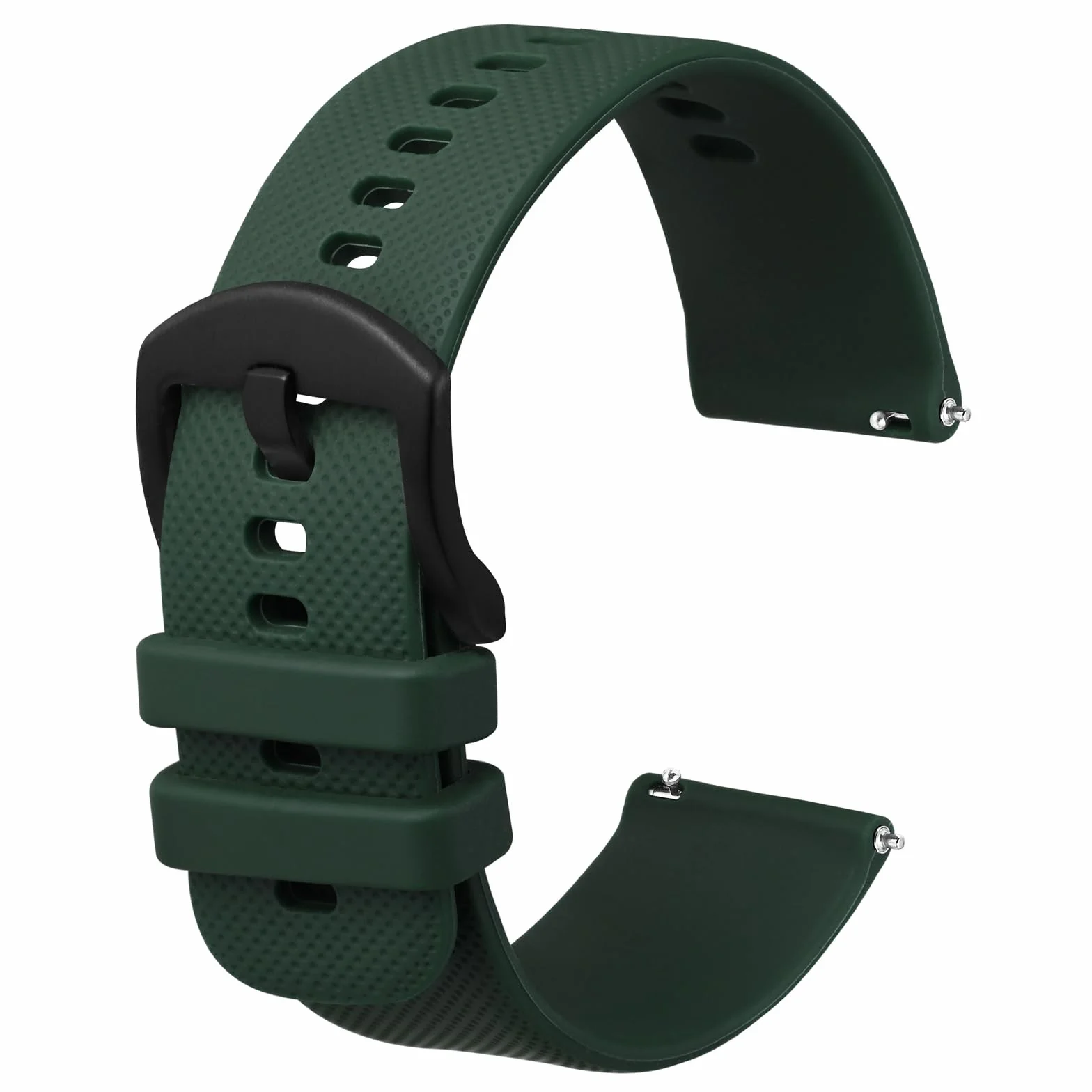 Anbeer Silikonowe paski do zegarków z szybkim odpinaniem dla mężczyzn i kobiet, gumowe zamienne paski do zegarków, szerokość paska 16 mm, 18 mm, 20 mm, 22 mm, 24 mm