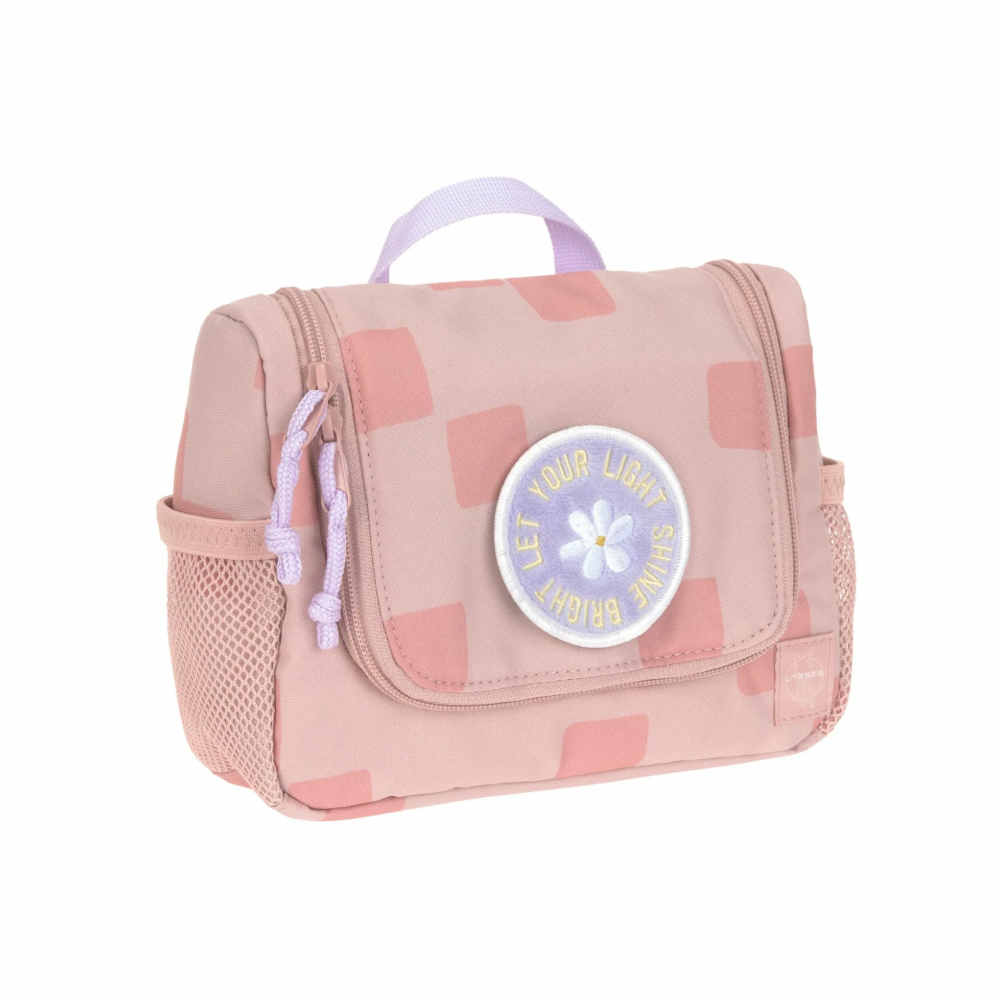 LÄSSIG Kosmetyczka dla dzieci, worek na pranie, do zawieszania/mini Washbag Pattern Party Rose