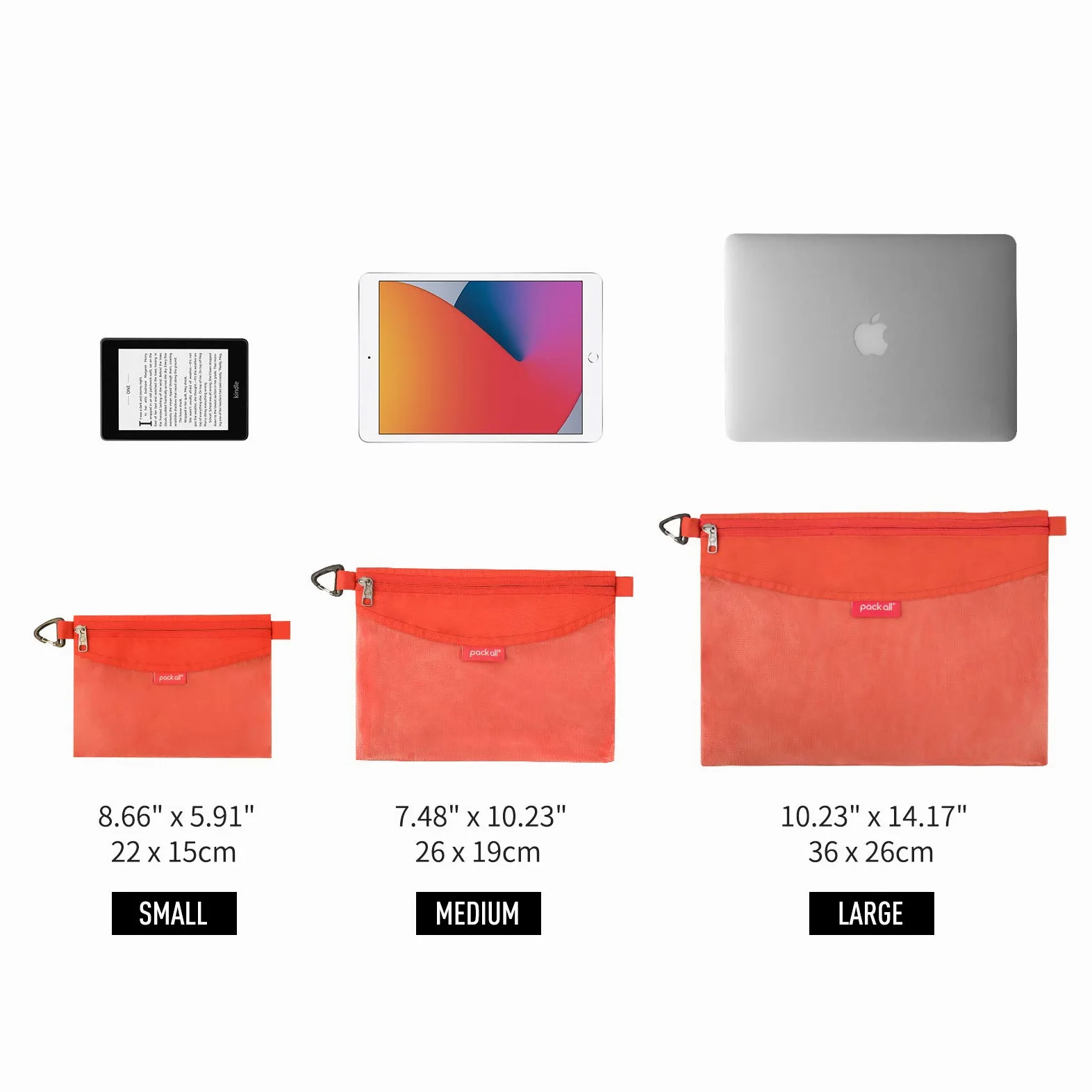 Pack all Wodoodporny materiał zestaw woreczków na zamek błyskawiczny