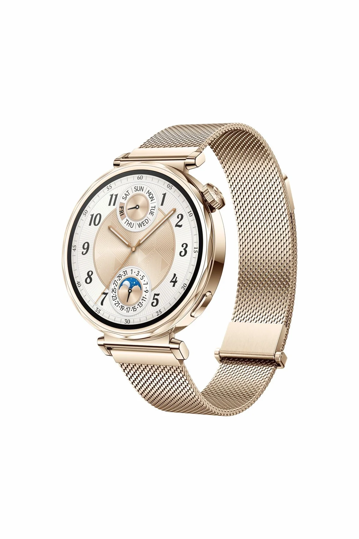 HUAWEI WATCH GT 5 41 mm Smartwatch, ostre krawędzie, zupełnie nowe sporty biegowe i rowerowe, śledzenie zdrowia, żywotność baterii do 7 dni, kompatybilny z iOS i Android, złoty