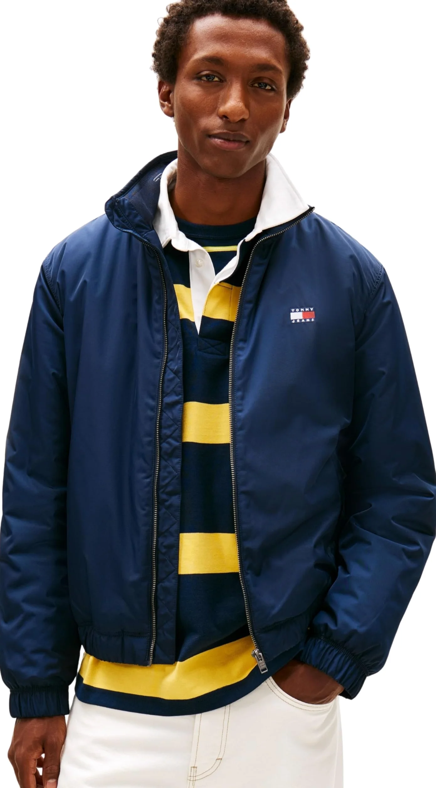 Tommy Jeans Męska kurtka puchowa TJM ESSENTIAL EXT DM0DM21936, niebieska (Dark Night Navy), 3XL, NIEBIESKI (Dark Night Navy), 3XL duże rozmiary