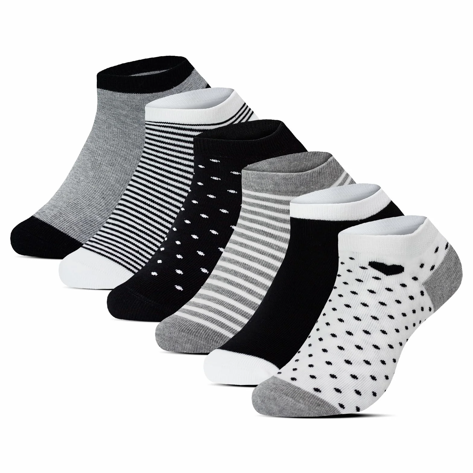 BestSale247 12 par modnych damskich i dziewczęcych skarpety do sneakersów, skarpety z bawełny 35-38; 39-42