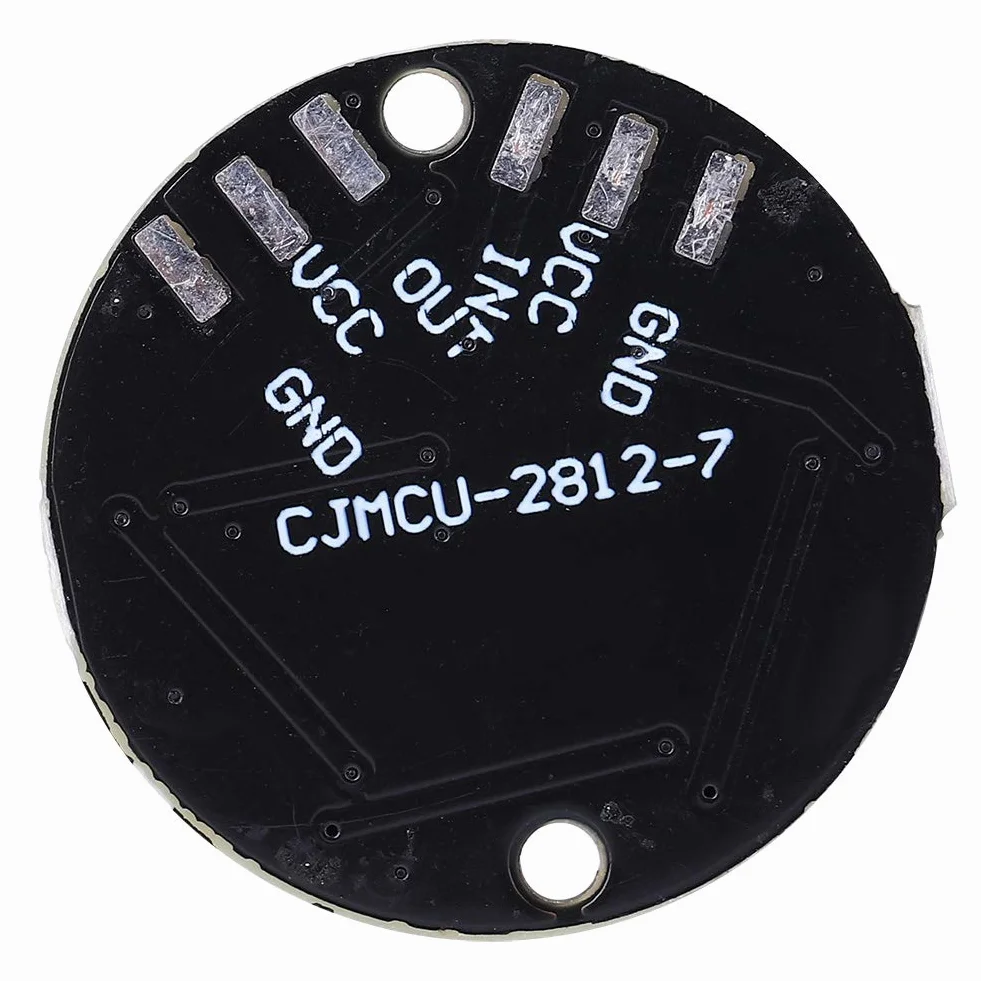 10 Sztuk Sterownik Led, Okrągłe Wbudowane światło Kolorowe WS2812 Ws2812b Płytka Rozwojowa Pierścienia 7bit Led RGB Cjmcu 7 Bit WS2812 5050 RGB
