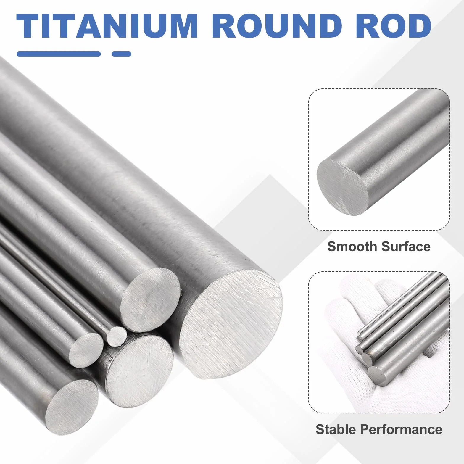 QUARKZMAN 2 szt. tytanowy pręt okrągły średnica (2 mm) długość GR5 metal masywny TC4 tytanowy pręt okrągły pręt do modeli samolotów, samochodów, statków, "zrób to sam"