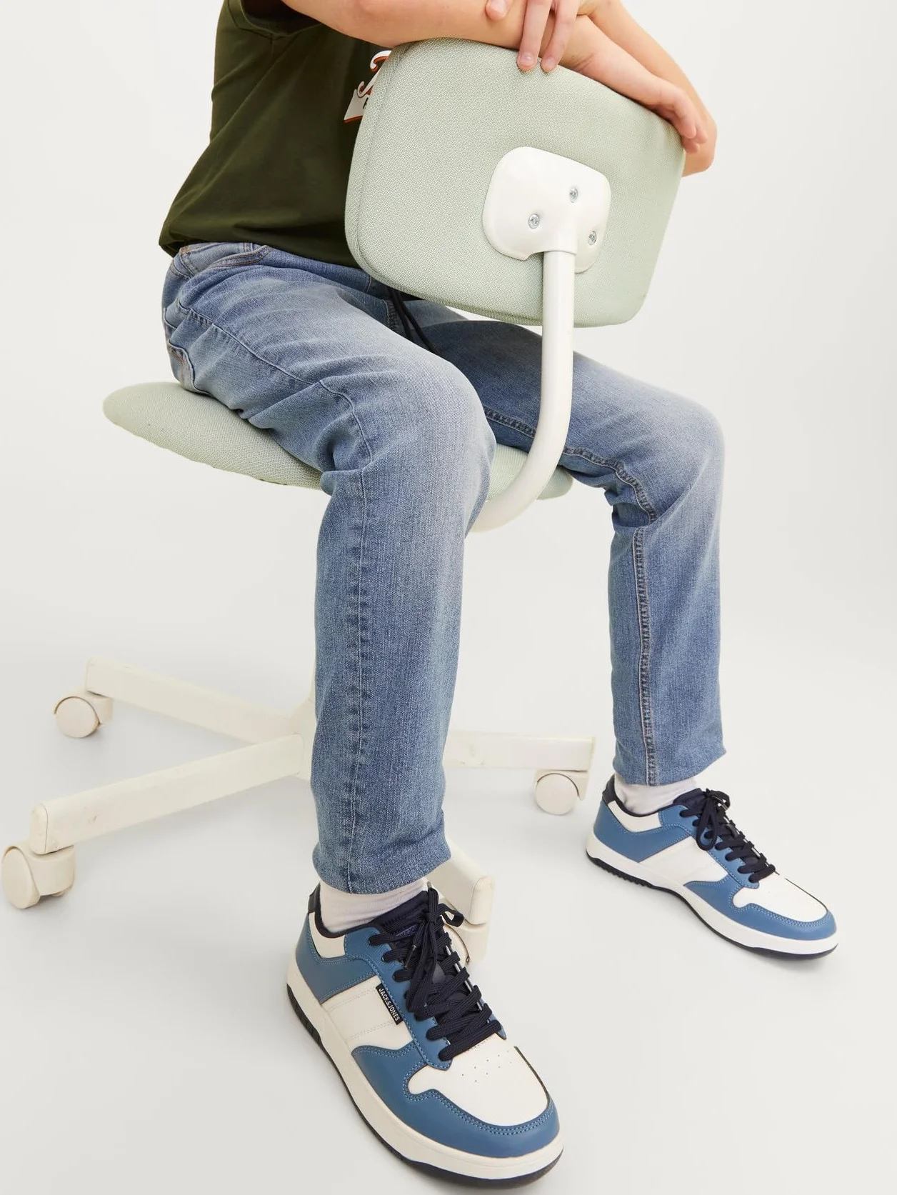 JACK & JONES Jjiglenn Jjelasticated Mf 995 Noos Mni - spodnie jeansowe Chłopcy