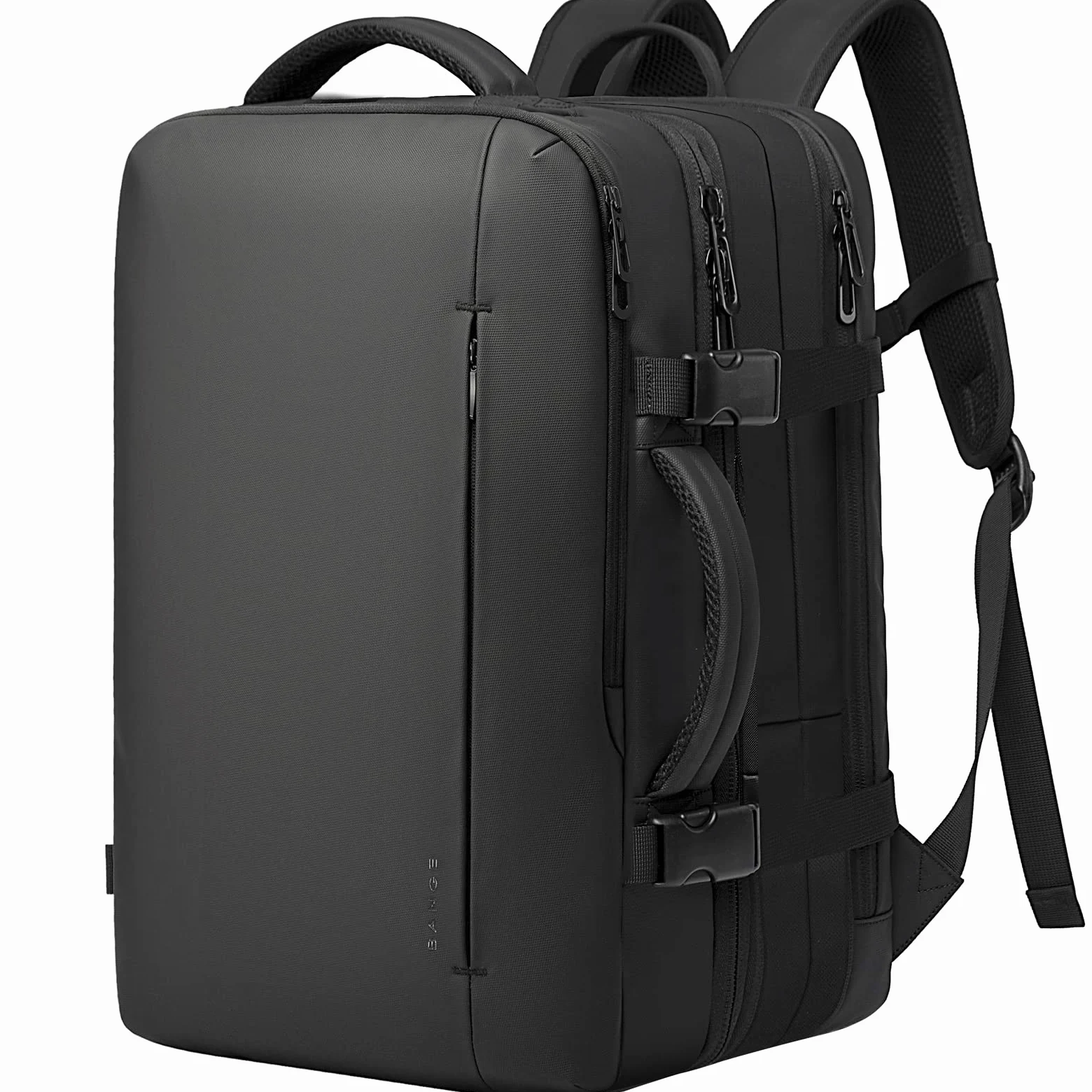 BANGE Plecak podróżny, bagaż podręczny, wytrzymały plecak Convertible Duffle Bag Fit na laptopa o przekątnej ekranu 17,3", dla mężczyzn i kobiet, czarny-M, L, Biznes