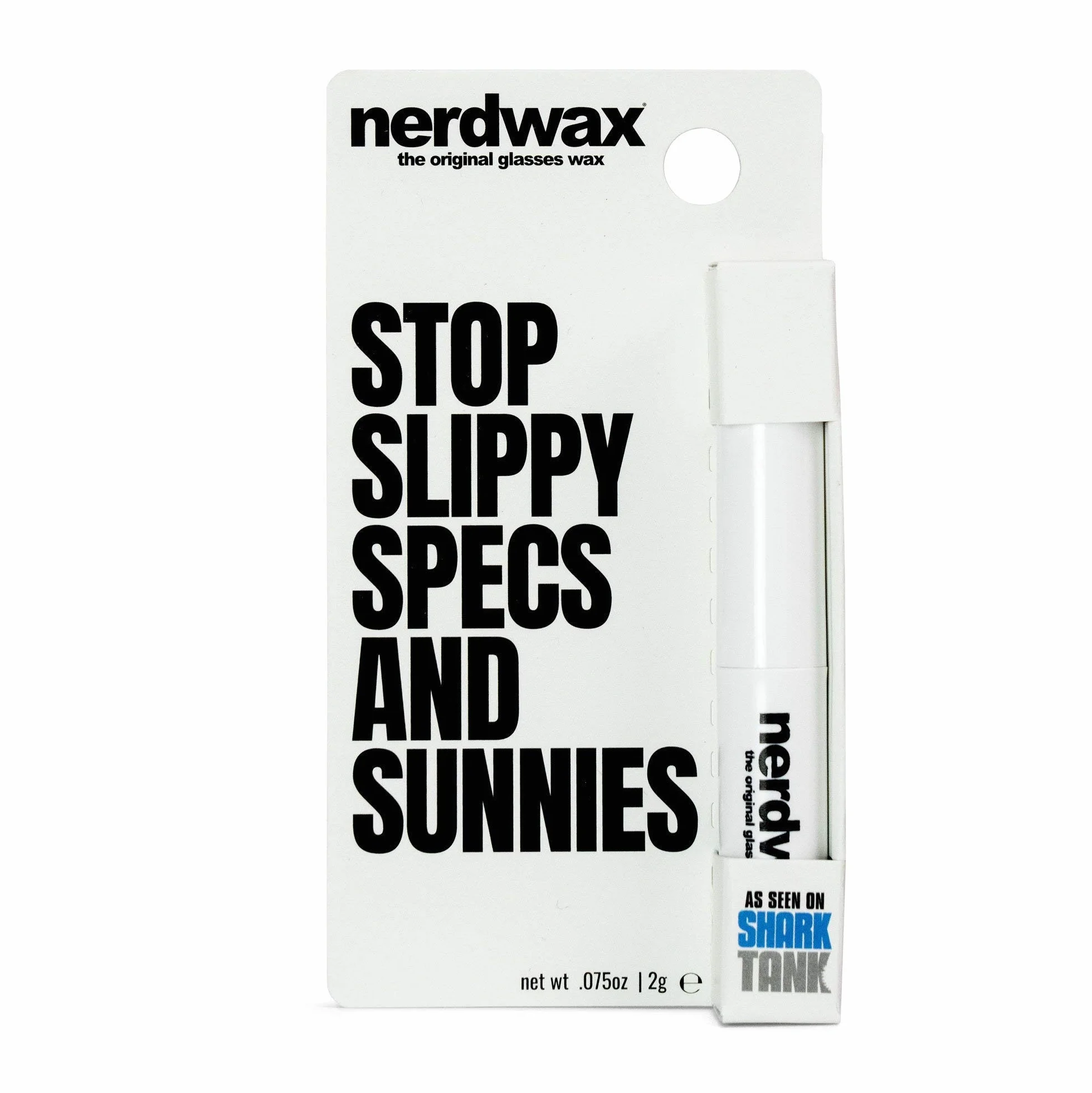 Nowy Nerdwax Slimline Design - pojedynczy | Stop Slipping Glasses jak widać na zbiorniku rekina