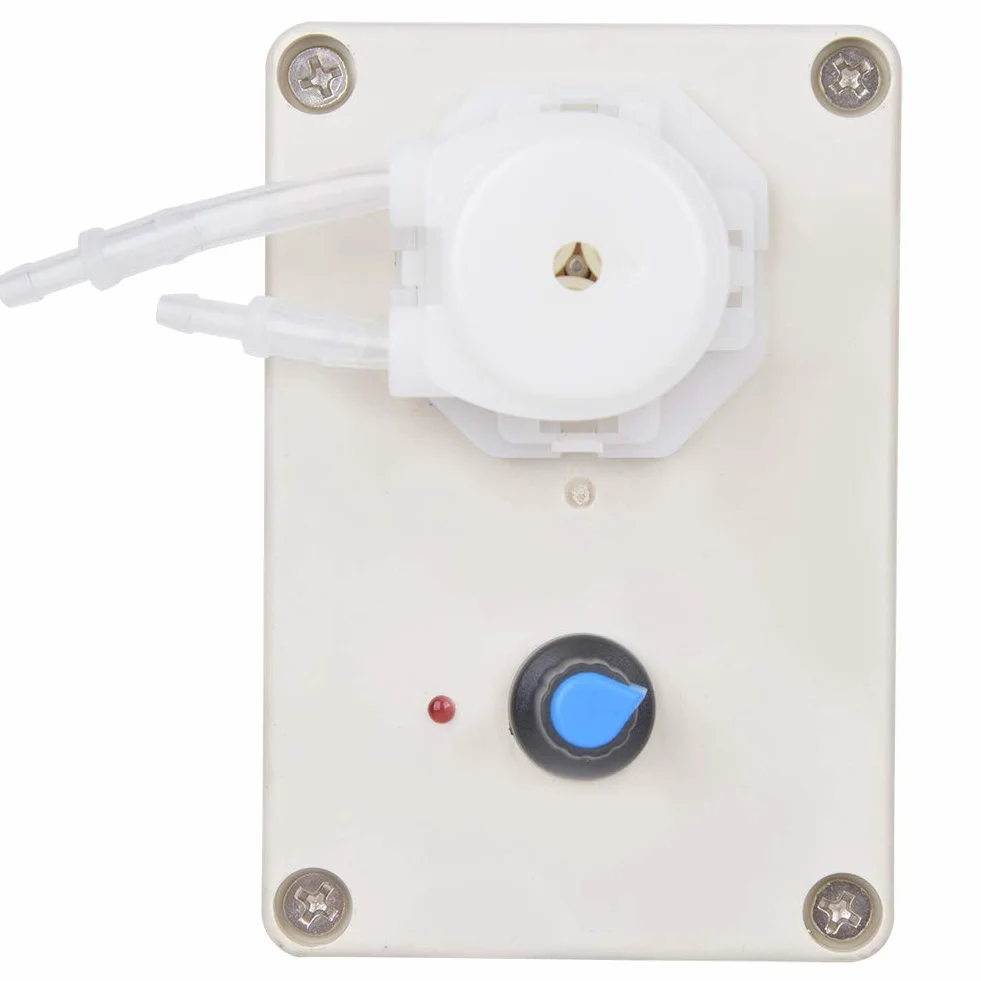 Peristaltic Liquid Pump, 50/60HZ Industrial Adjustable Flowing Dosing Pump for Lab Analytical Experimental, 1ml-250ml / min, Plug 110-240V