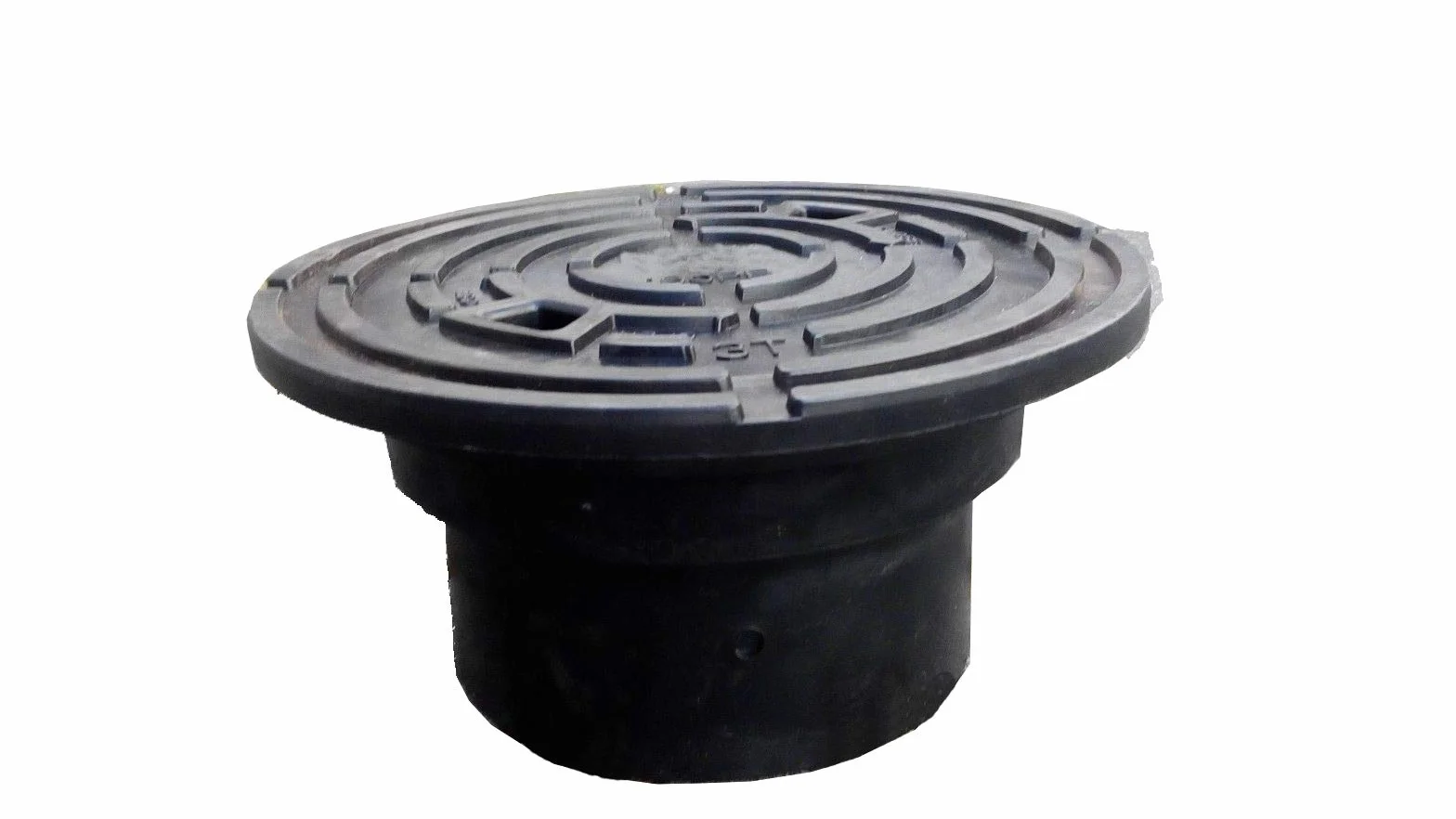 Varile DN160-DN200 adapter pokrywy włazu kontrolnego, czarna nasadka rury, pokrywa do rury pionowej, obciążenie do 3 ton