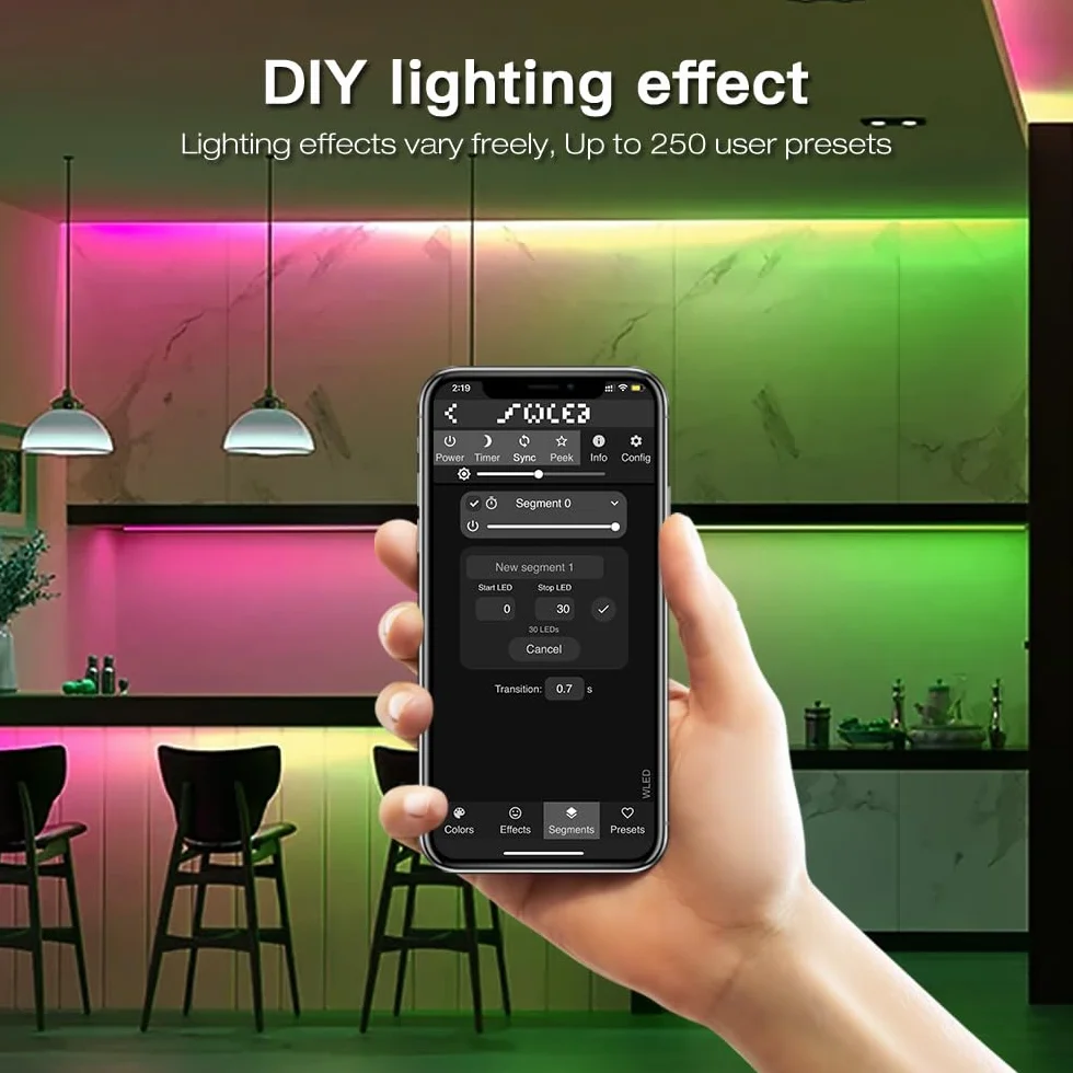 GLEDOPTO ESP32 WLED kontroler taśmy LED 5-24 V tryb dynamiczny RGB DIY port sterowanie aplikacją łatwe okablowanie FCOB adresowalna taśma świetlna do WS2811 WS2812 SK6812 TM1814 WS2813 (015WL)