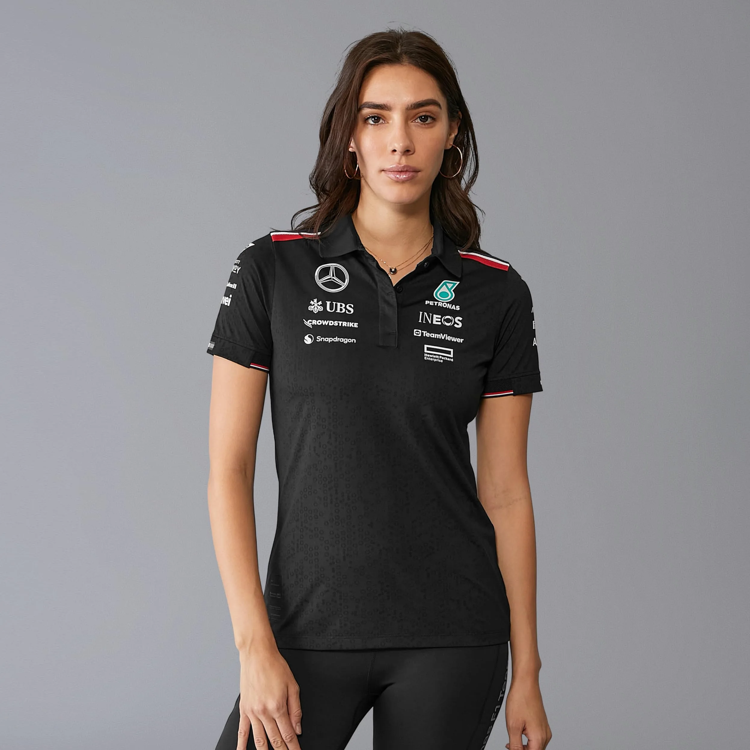 Mercedes AMG Petronas Damska koszulka polo F1 2024 Team