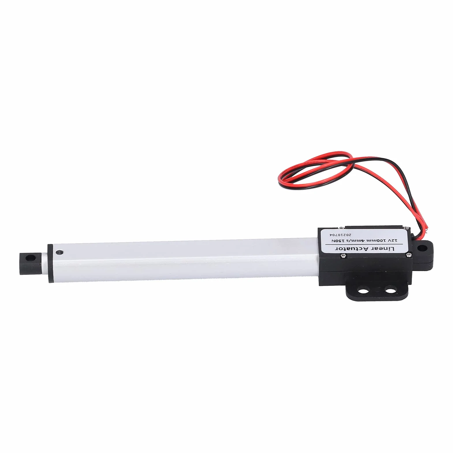 Siłownik Liniowy 100mm 12V, Niski Poziom Hałasu Ochrona Przed Zwarciem Mini Elektryczny Siłownik Liniowy, Wyłącznik Krańcowy Siłownik Liniowy(Skok 100mm-4mm/s-150N)