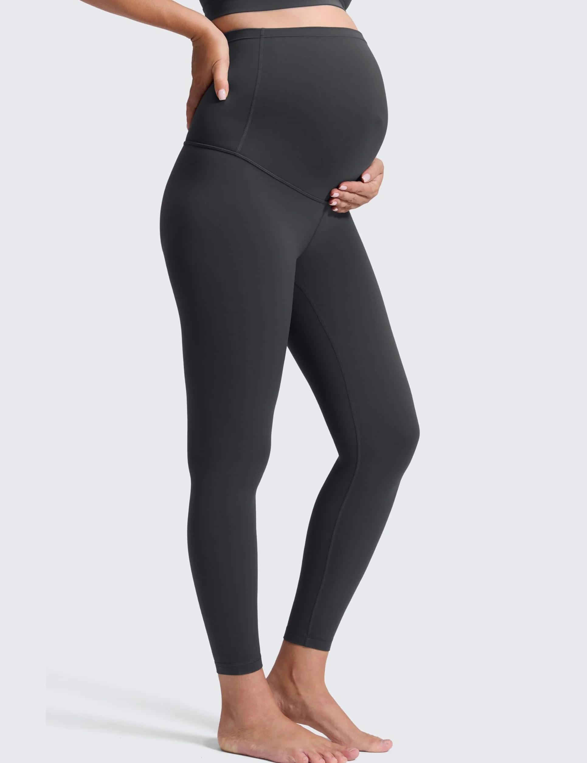 CRZ YOGA Damskie legginsy ciążowe Butterluxe 25/28" - Legginsy treningowe Over Bump
