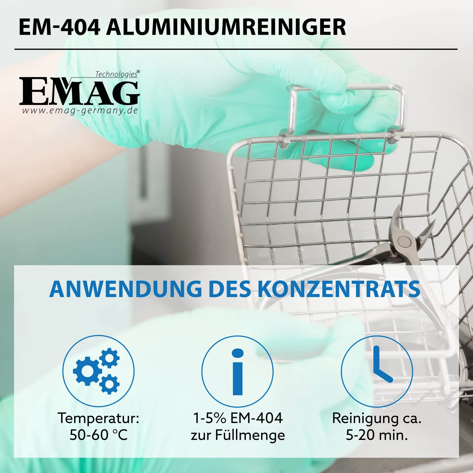 Emag EM404 koncentrat do czyszczenia, mineralny pojemnik na tylną ściankę, 500 ml