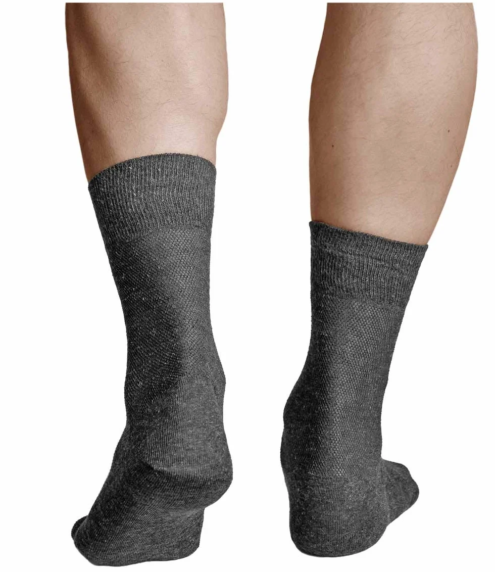 VITSOCKS Skarpety Lniane Bawełniane na Lato Męskie (3 PARY) Oddychające Cienkie Lekkie
