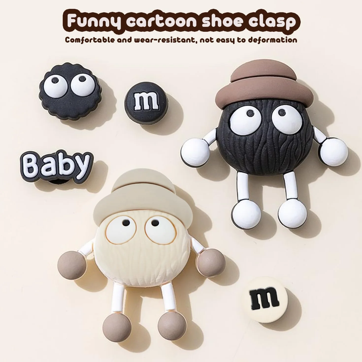 Akcesoria 3D Crocs Charms do Butów - Urocze Ozdoby z PVC DIY Guziki Broszki Dekoracja