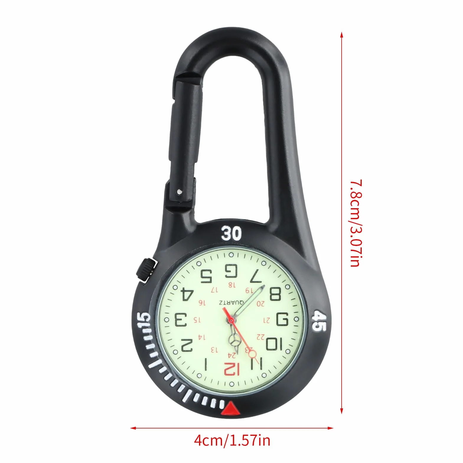 Cyfrowy cyfrowy zegarek sportowy z klipsem dla lekarzy, pielęgniarek, szefów kuchni, ratowników medycznych i alpinistów