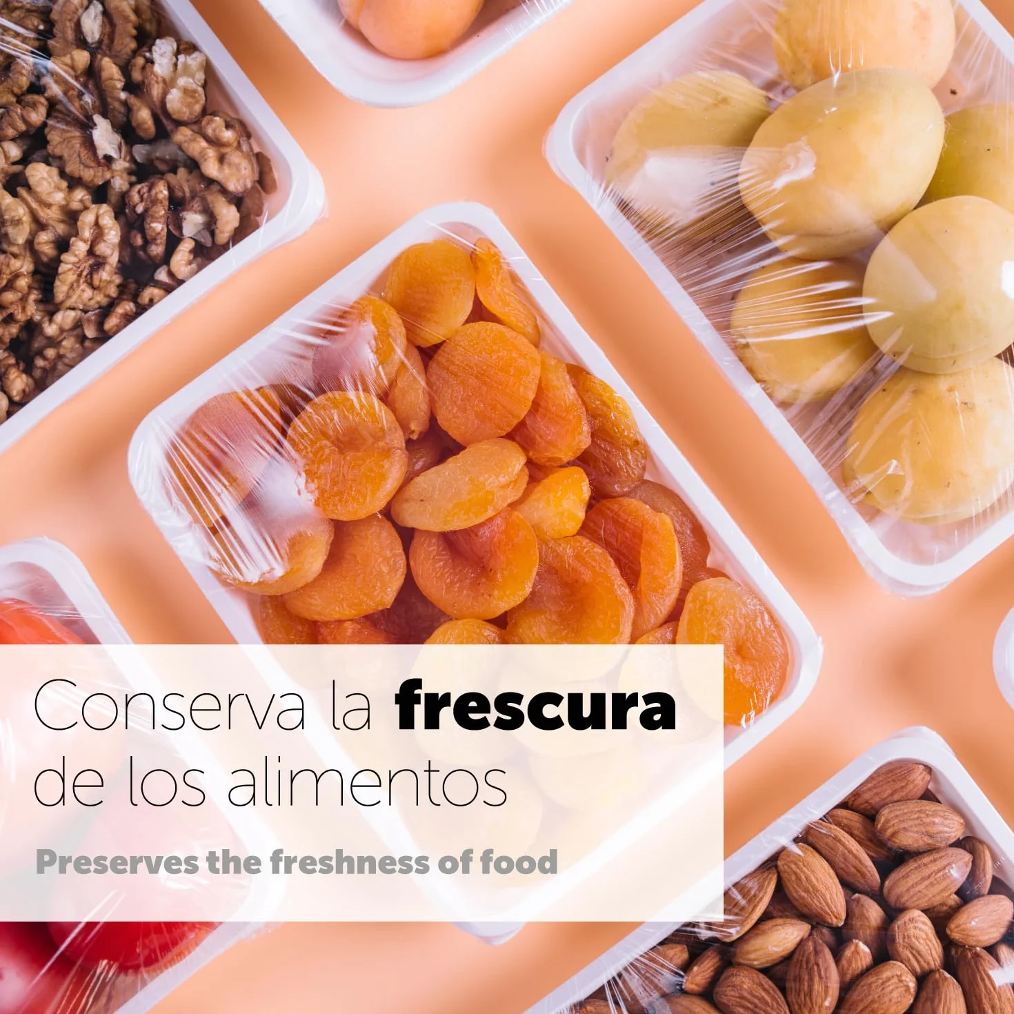 Film Transparente Alimentario, Film Transparente, Papel Film para Alimentos, Film Transparente PVC Resistente, Rollo Film Cocina 30cm x 200m, Film Industrial Cocina · m-office (30x200, 1u)