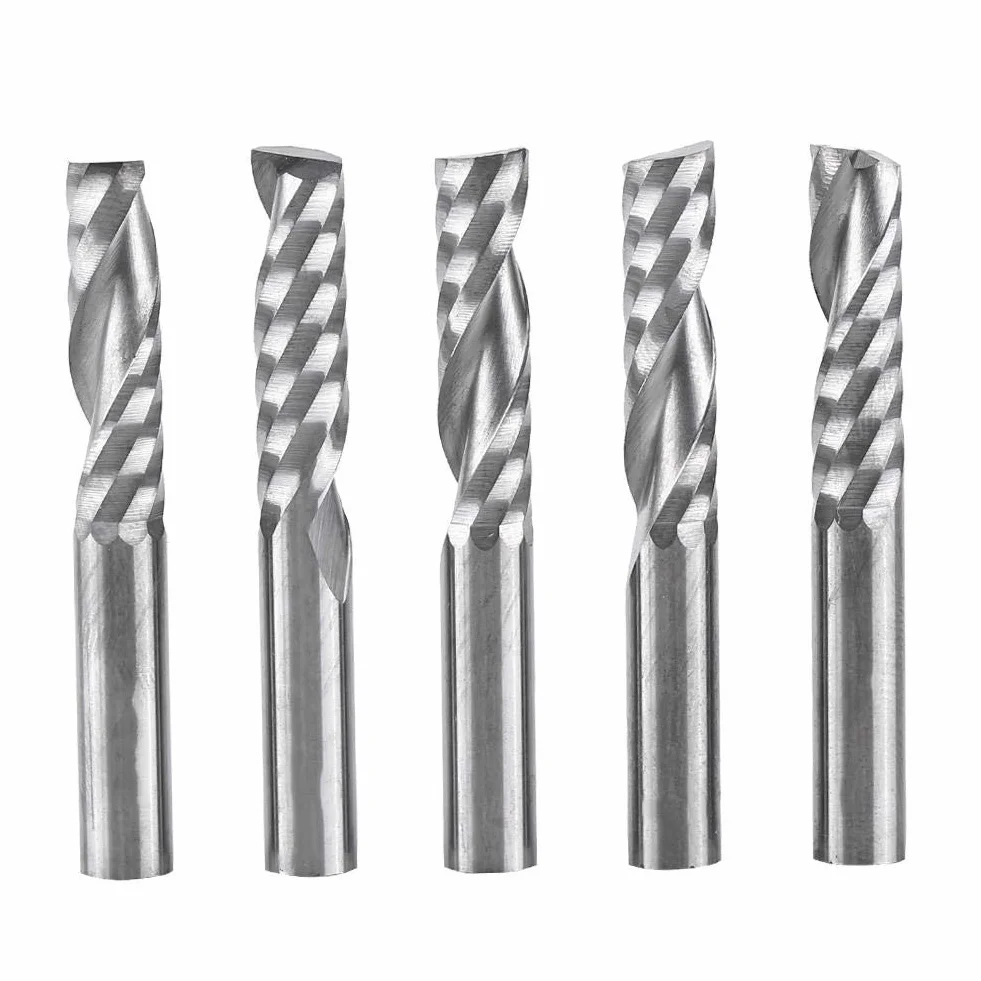 Frezy CNC - 5 szt. 6 mm trzon z węglika wolframu pojedyncze frezy spiralne frezy CNC frezy