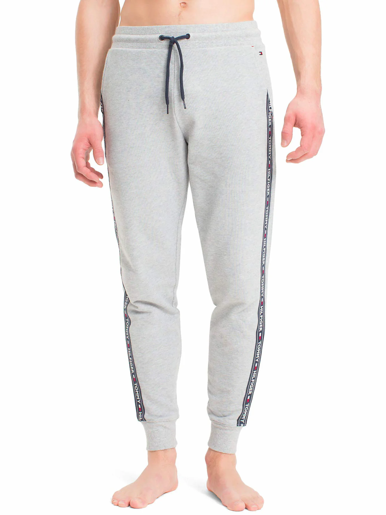 Tommy Hilfiger Mężczyźni Spodnie Termiczne Track Pant Jasnoszary L