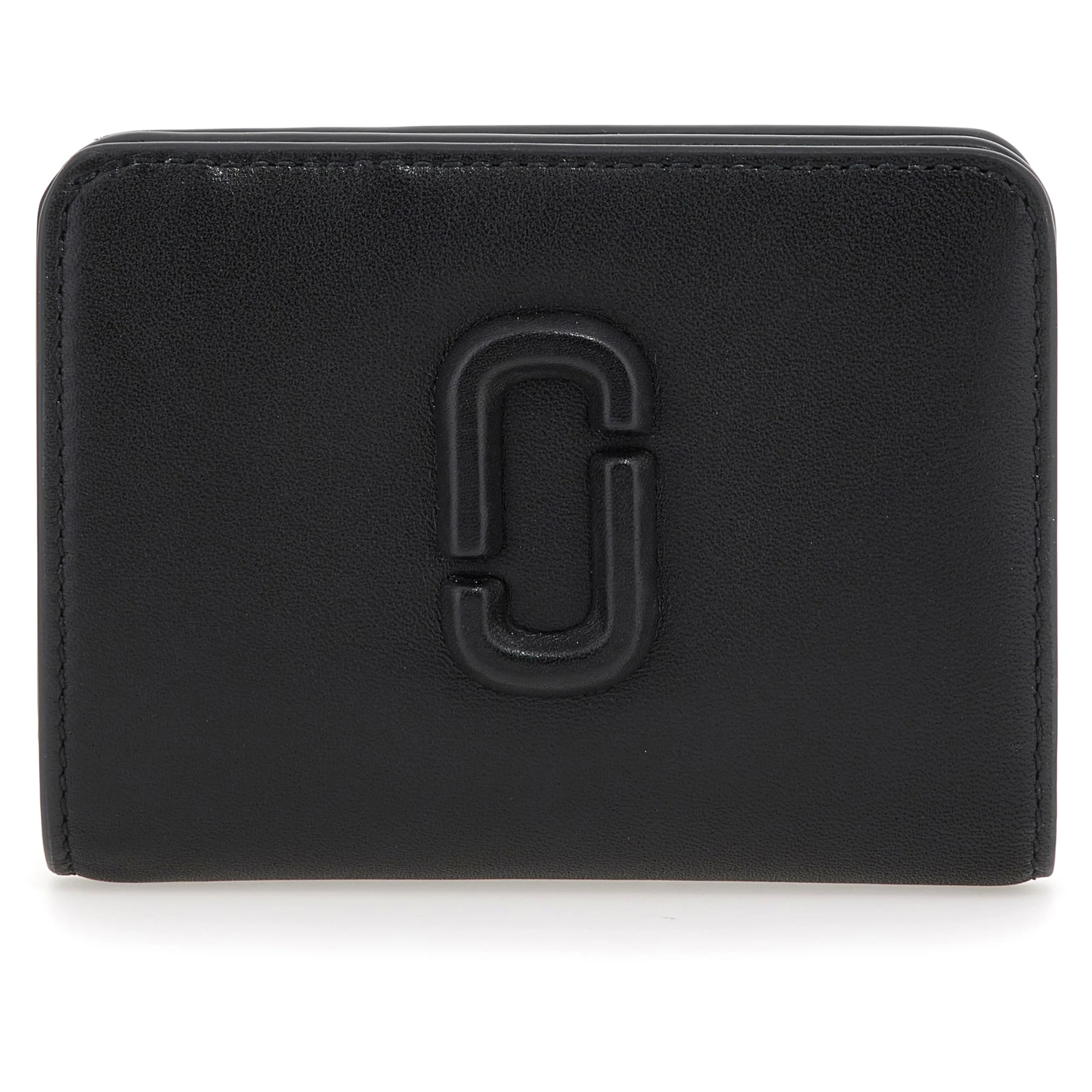 MARC JACOBS Mini kompaktowy portfel, portfel damski, czarne, Taglia Unica